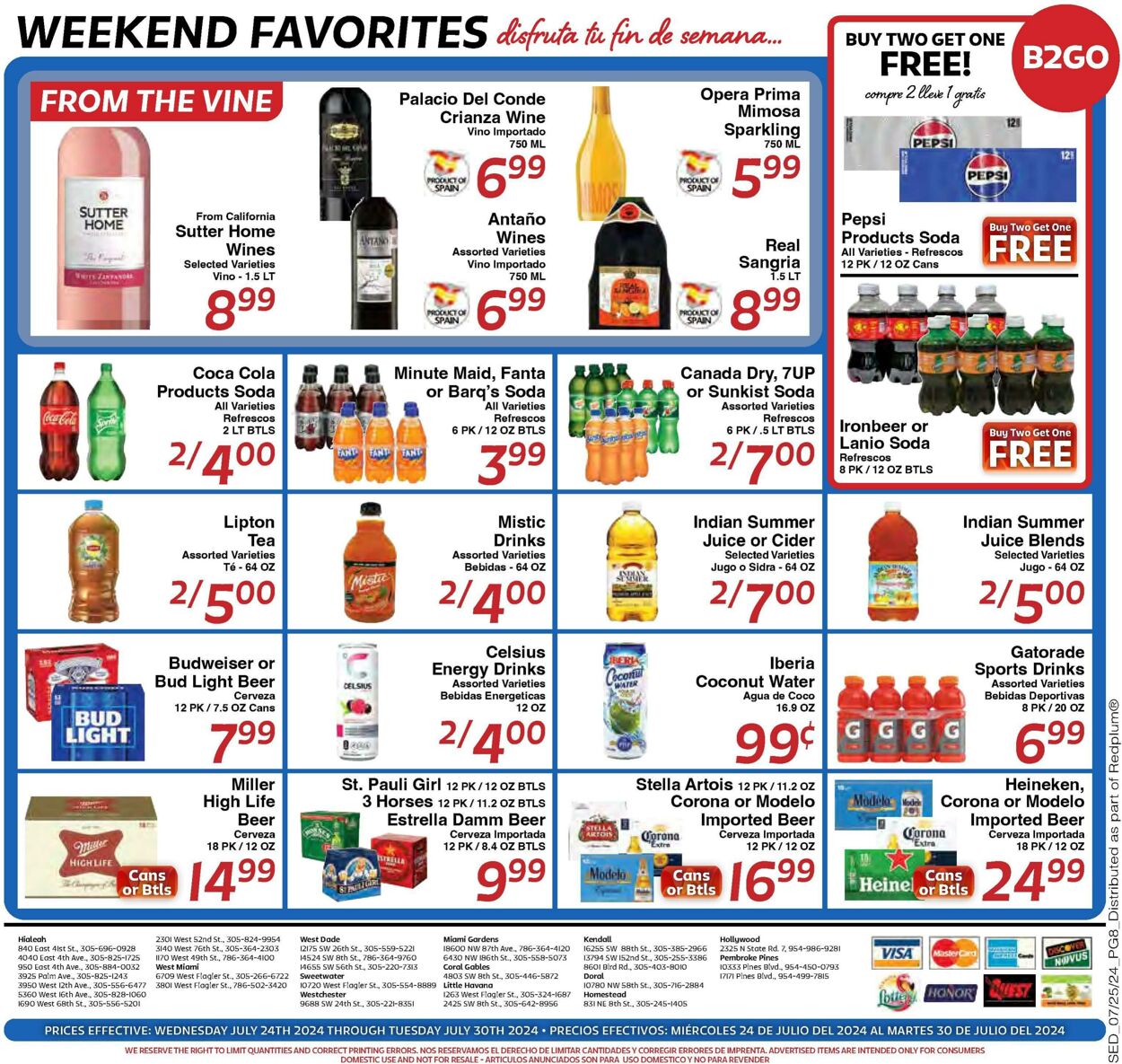 Weekly ad Sedano's 07/24/2024 - 07/30/2024