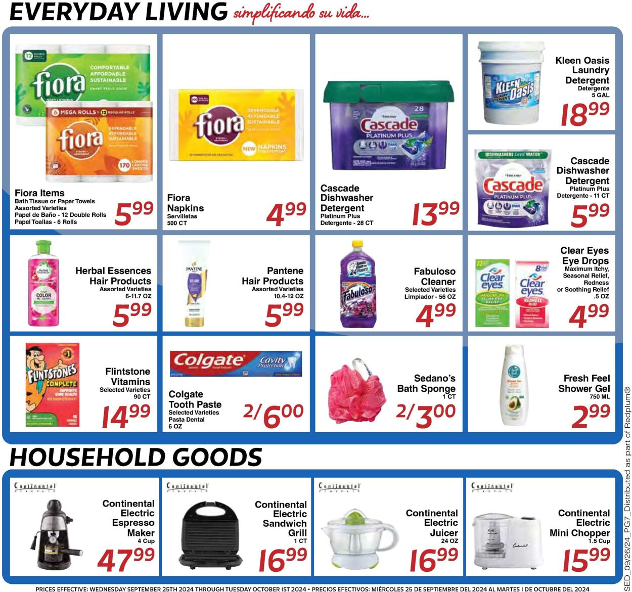 Weekly ad Sedano's 09/25/2024 - 10/01/2024