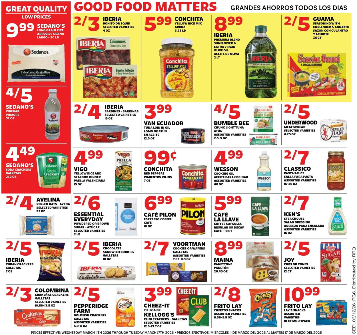 Weekly ad Sedano's 03/11/2026 - 03/17/2026