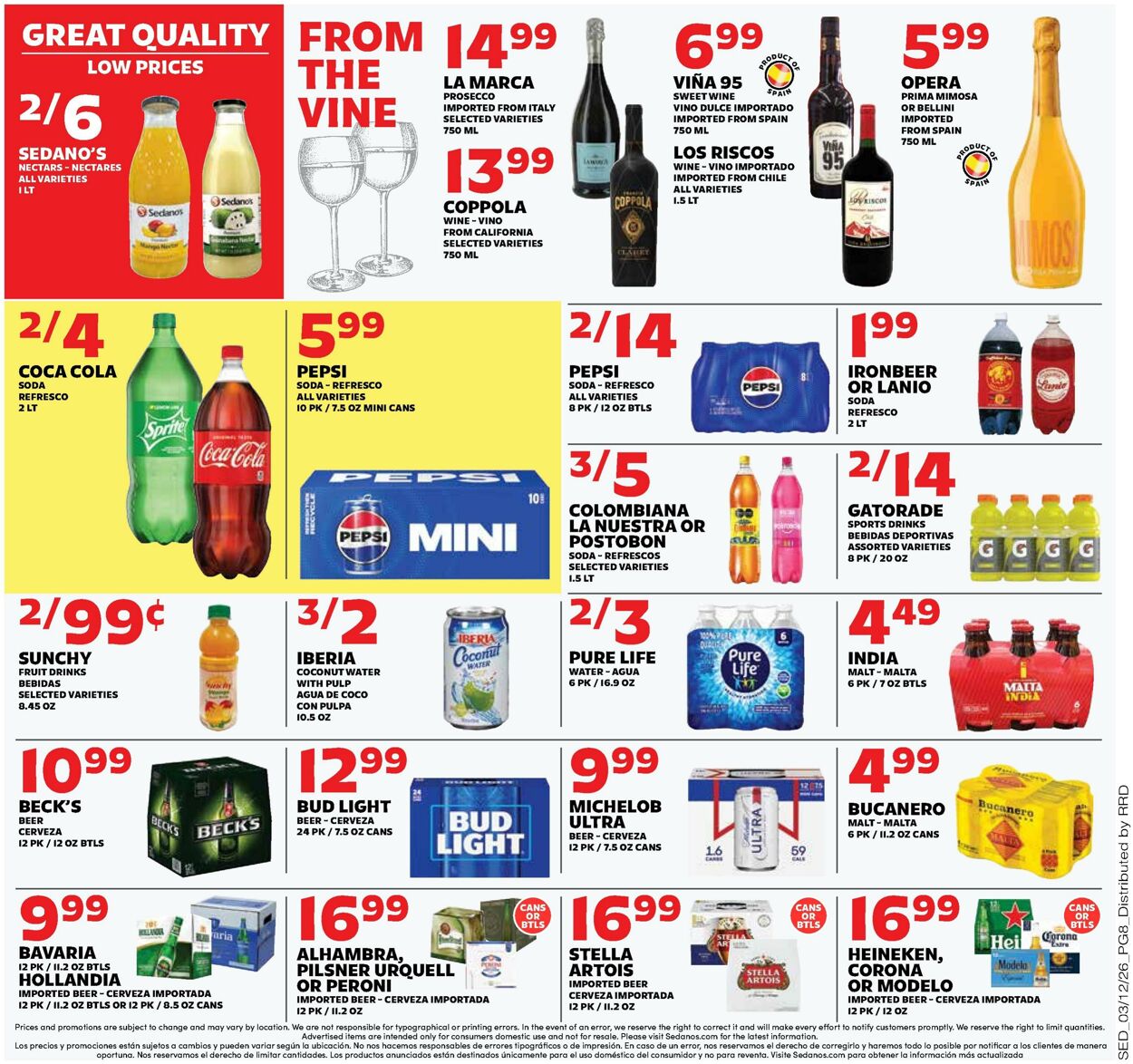 Weekly ad Sedano's 03/11/2026 - 03/17/2026