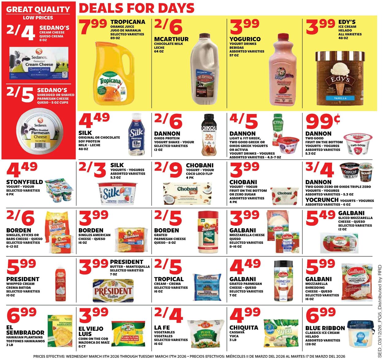 Weekly ad Sedano's 03/11/2026 - 03/17/2026