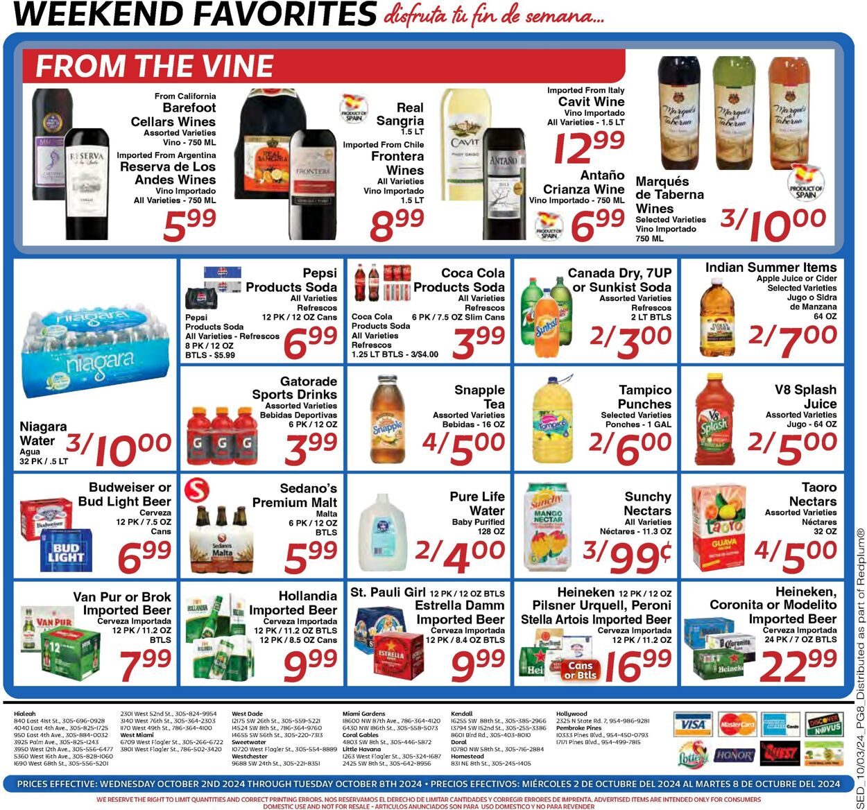 Weekly ad Sedano's 10/02/2024 - 10/08/2024