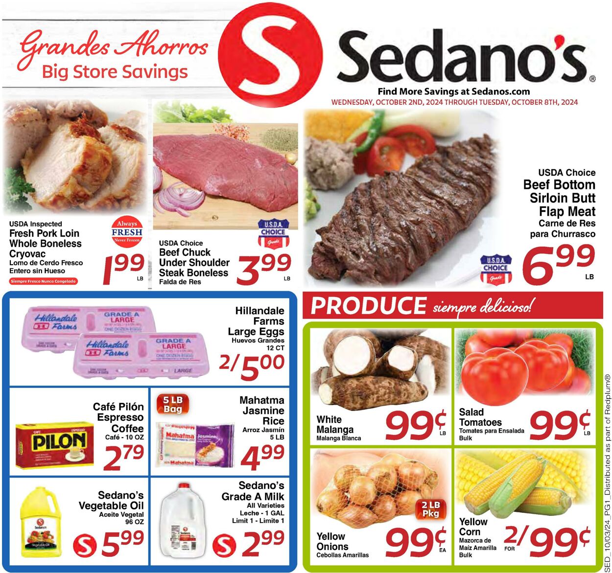 Weekly ad Sedano's 10/02/2024 - 10/08/2024