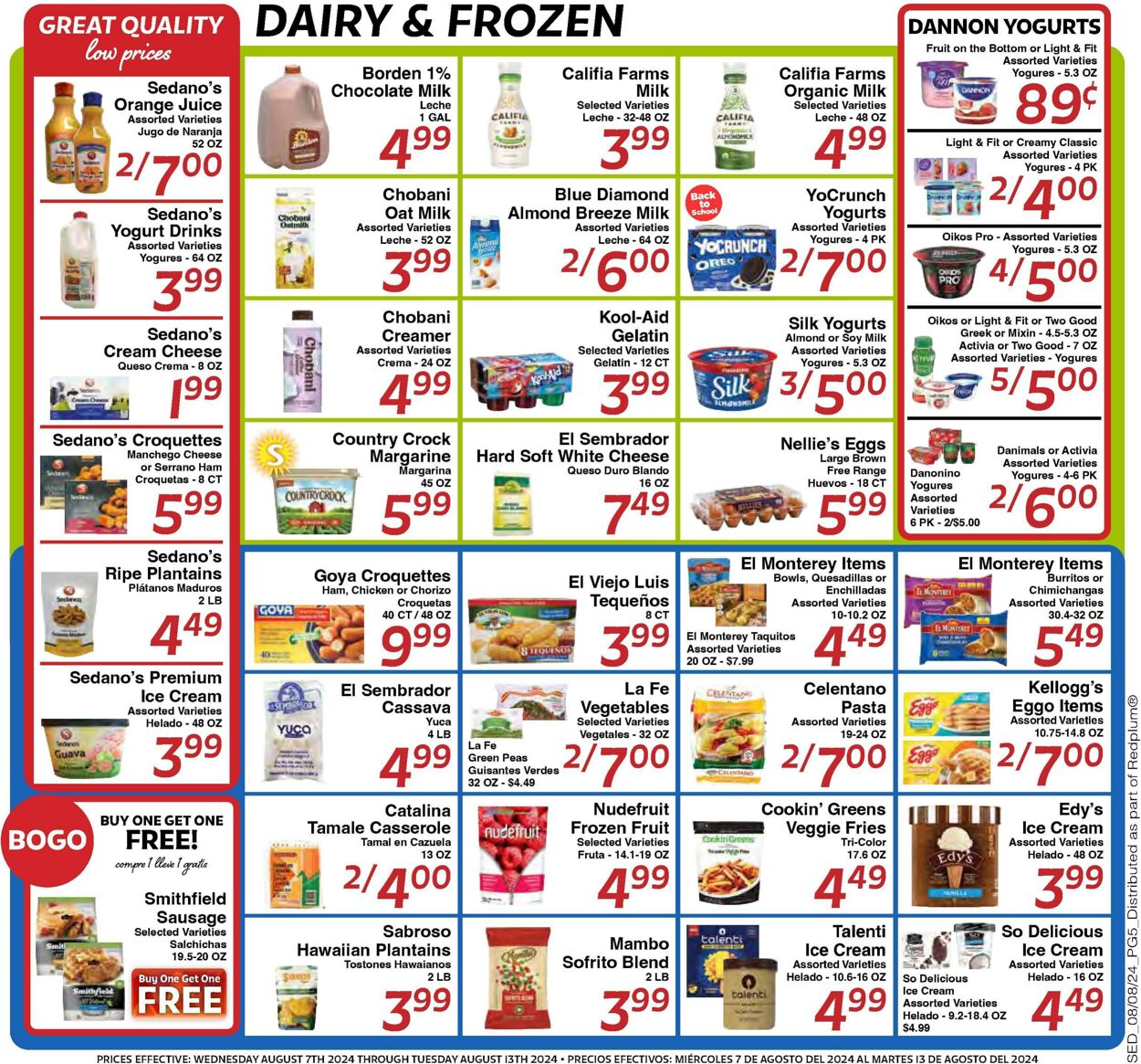 Weekly ad Sedano's 08/07/2024 - 08/13/2024