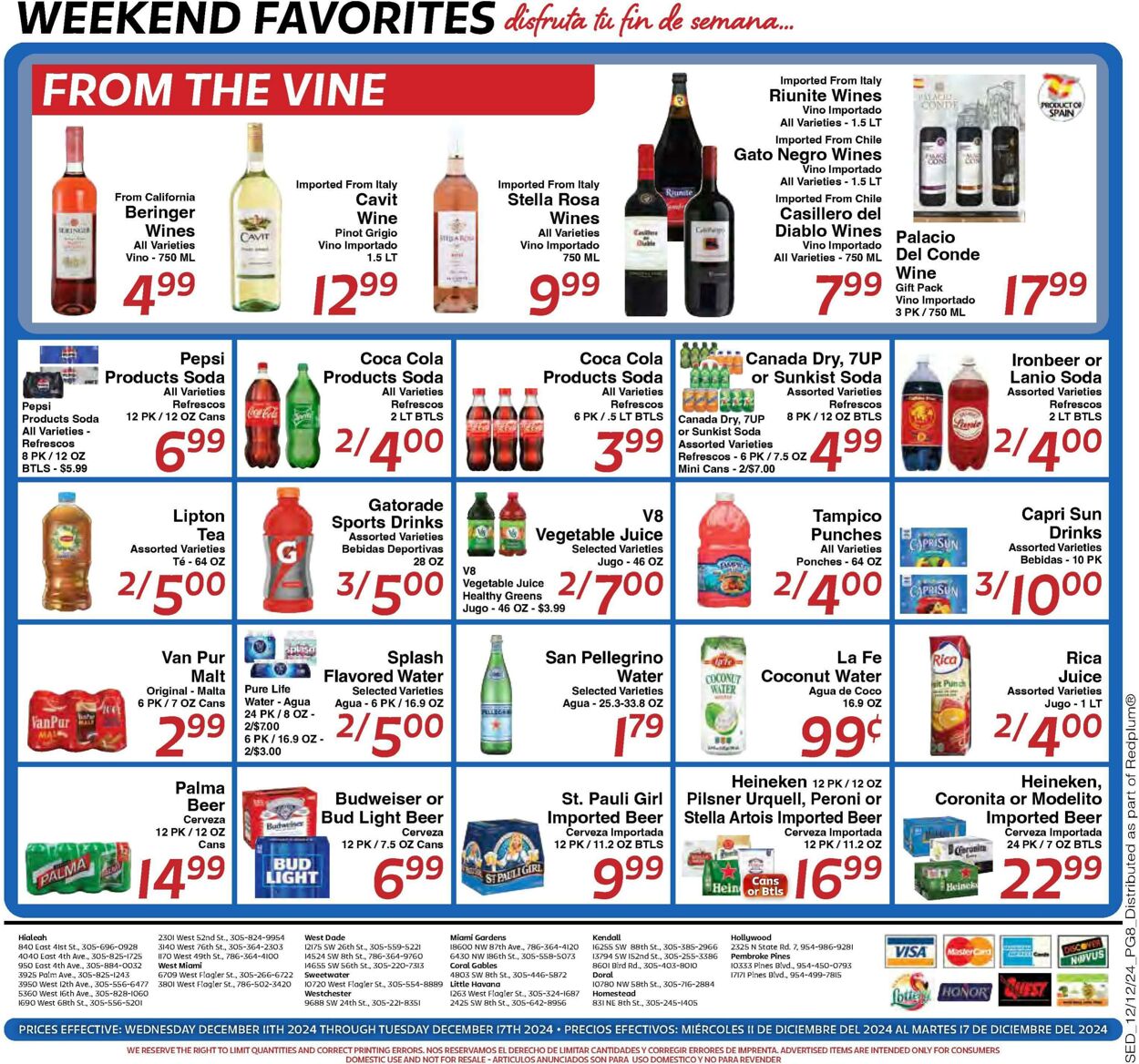 Weekly ad Sedano's 12/11/2024 - 12/17/2024