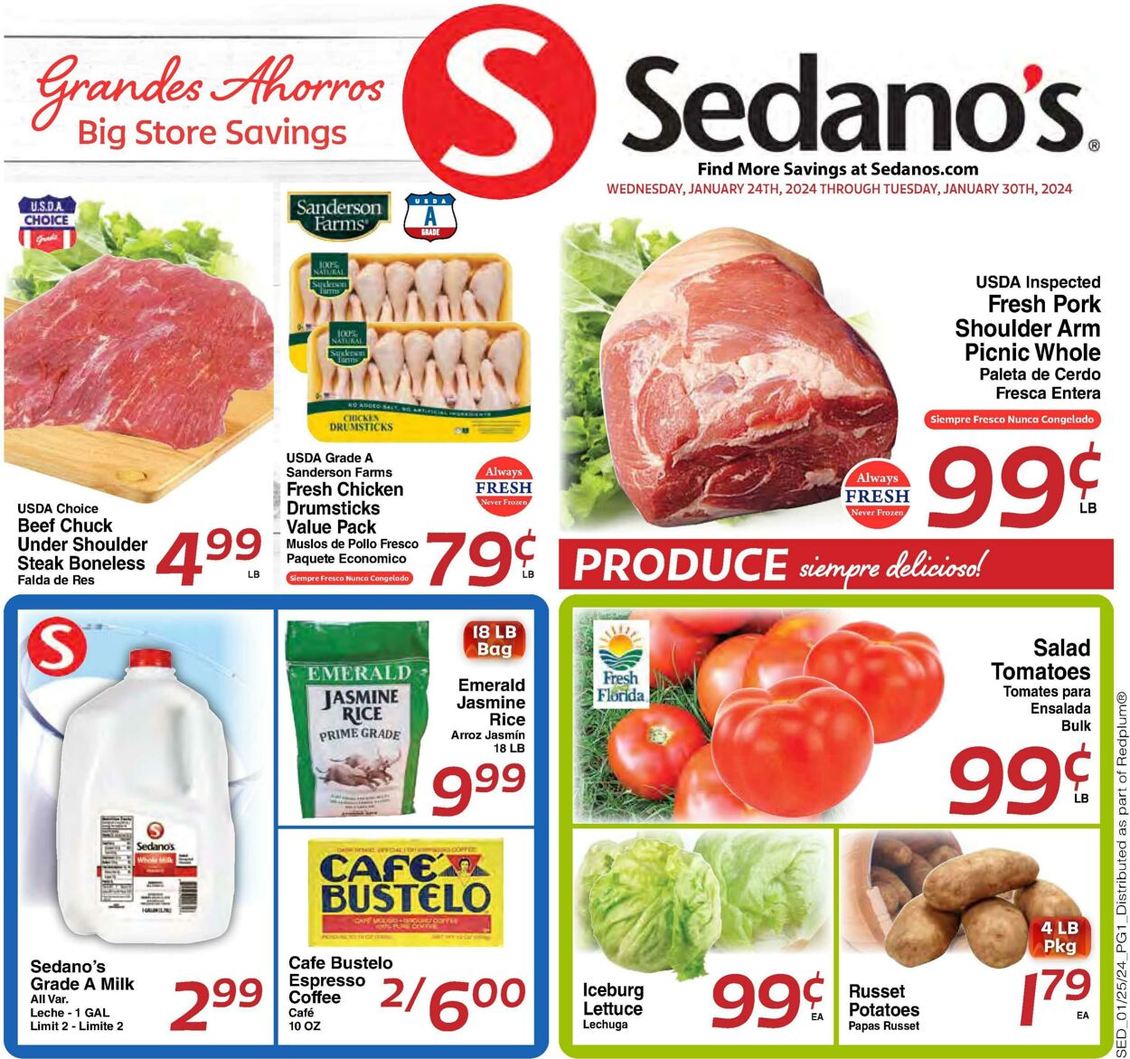 Weekly ad Sedano's 01/24/2024 - 01/30/2024