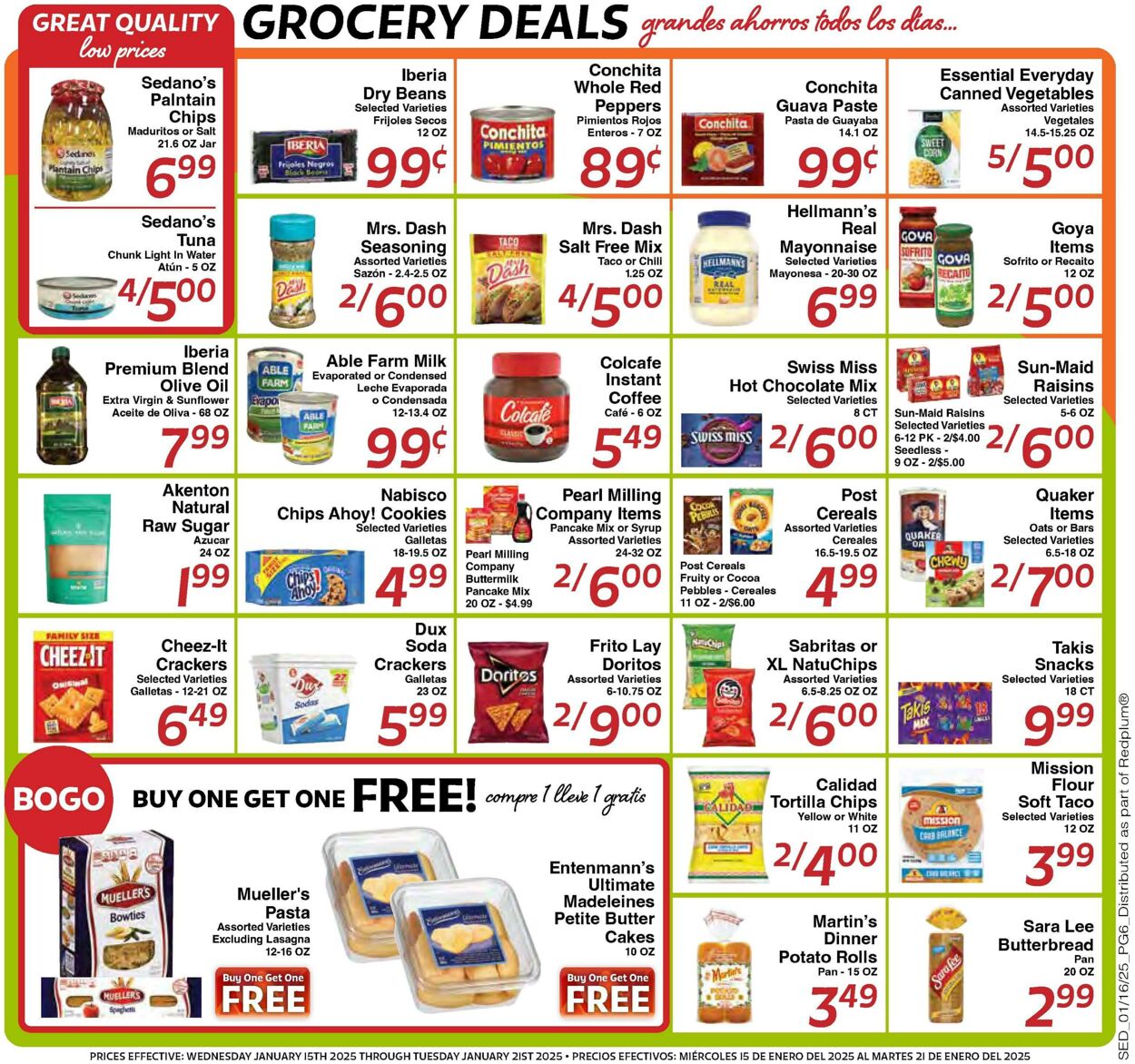 Weekly ad Sedano's 01/15/2025 - 01/21/2025