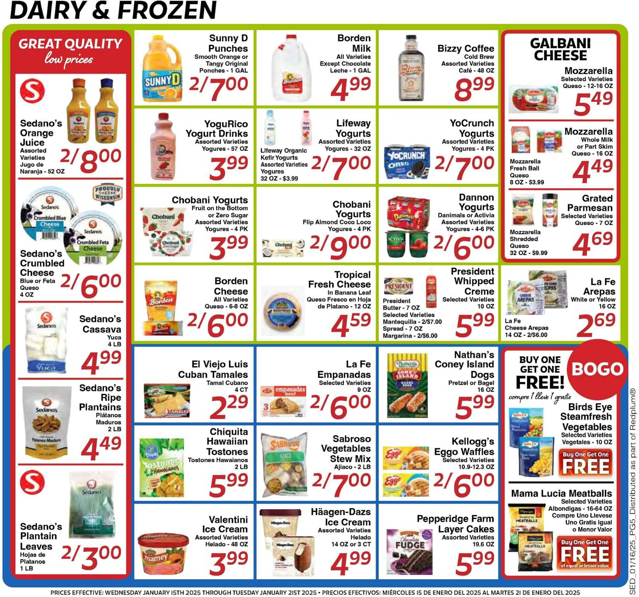 Weekly ad Sedano's 01/15/2025 - 01/21/2025