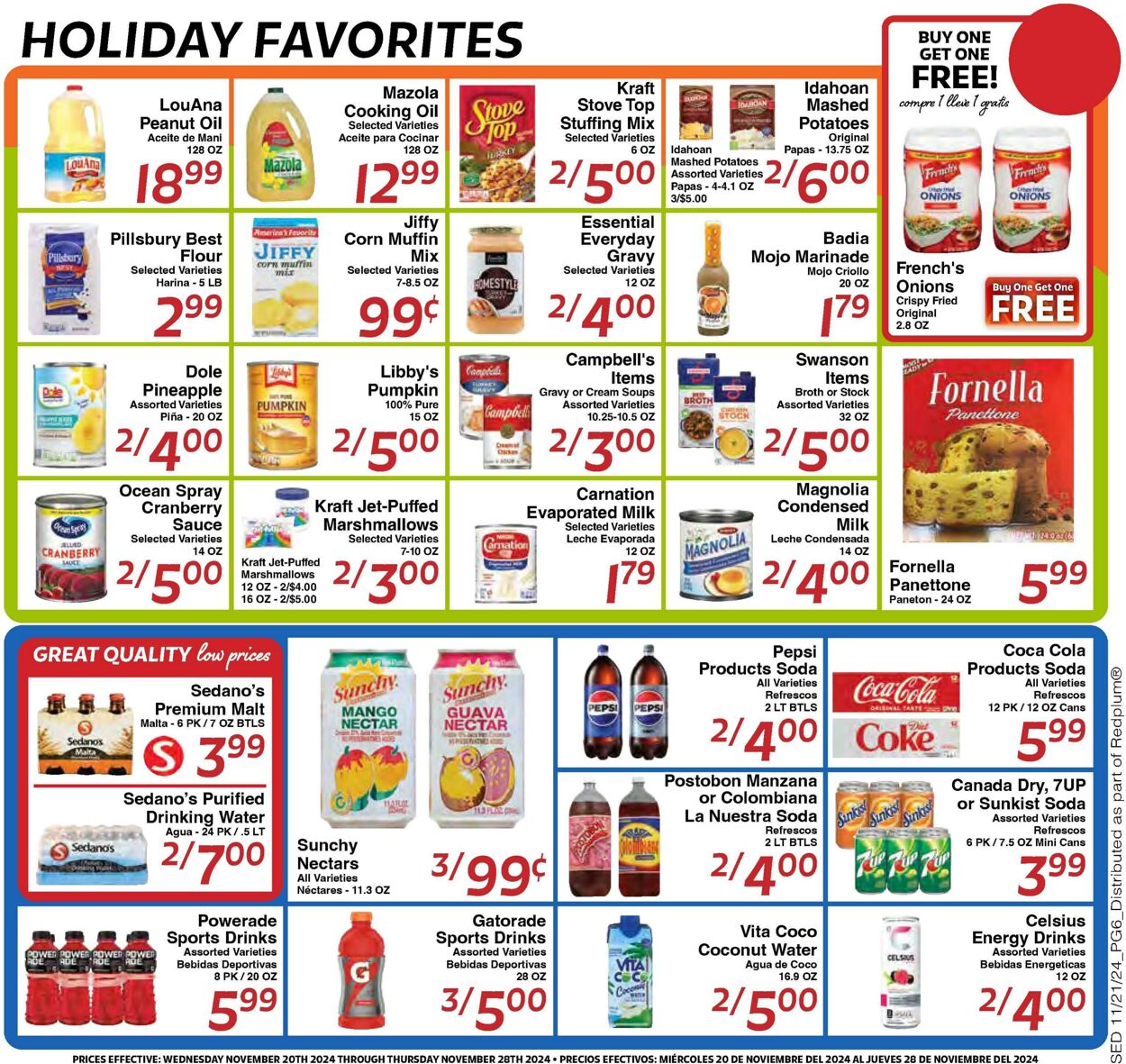 Weekly ad Sedano's 11/20/2024 - 11/28/2024