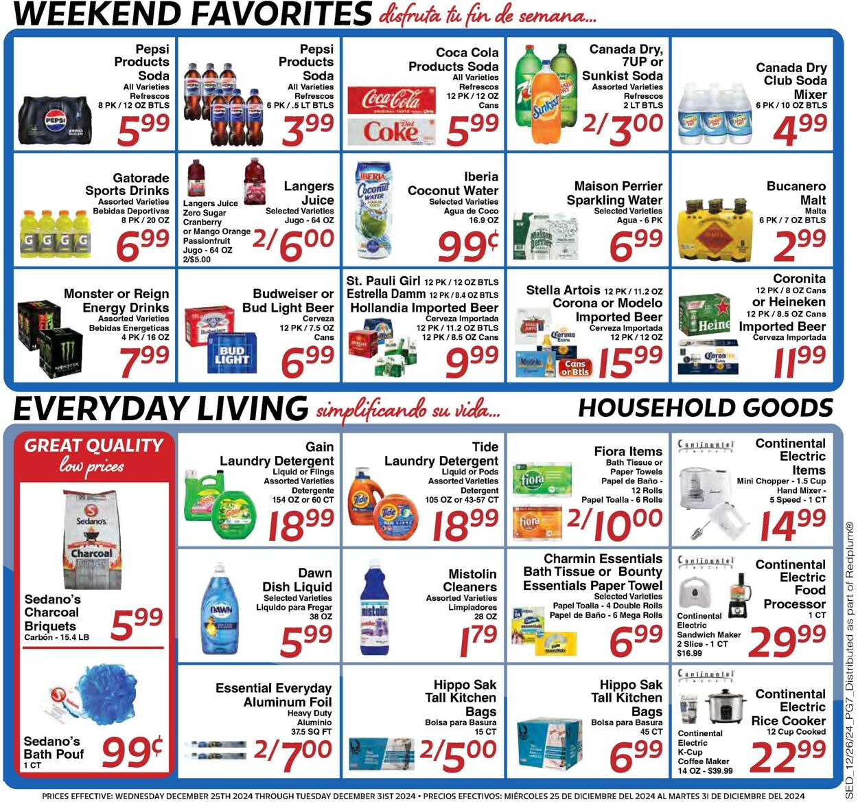 Weekly ad Sedano's 12/25/2024 - 12/31/2024