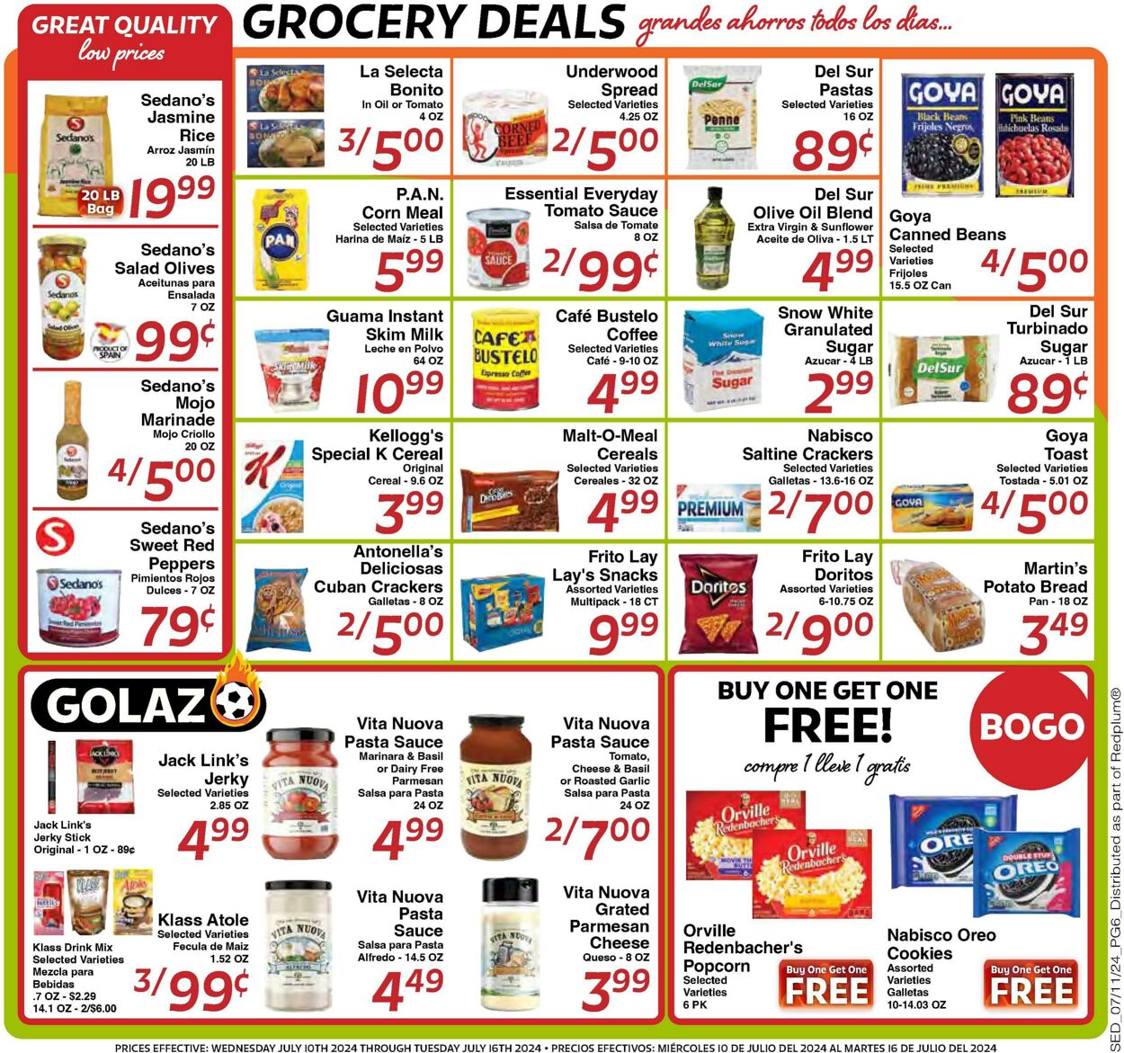 Weekly ad Sedano's 07/10/2024 - 07/16/2024