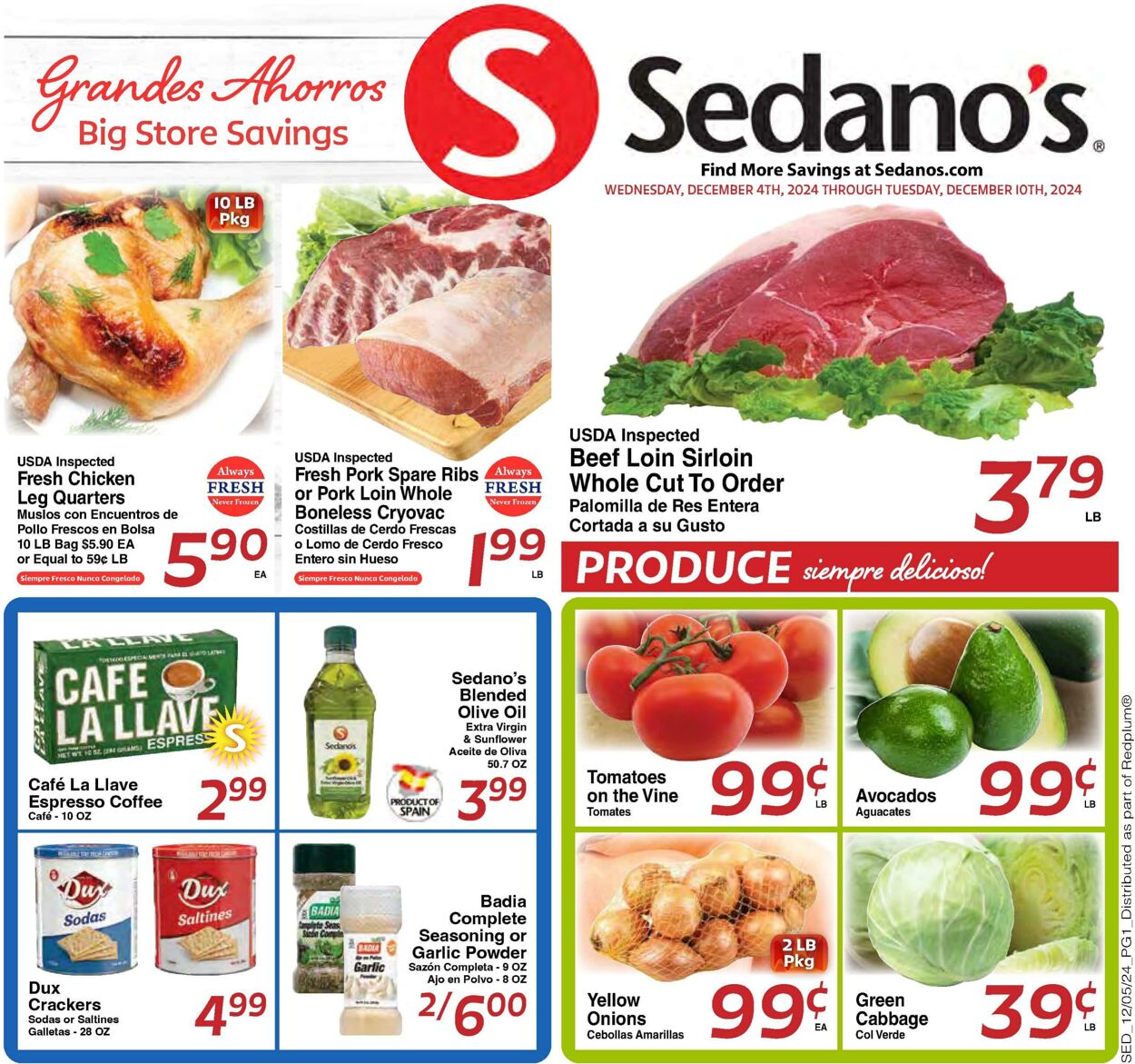 Weekly ad Sedano's 12/04/2024 - 12/10/2024