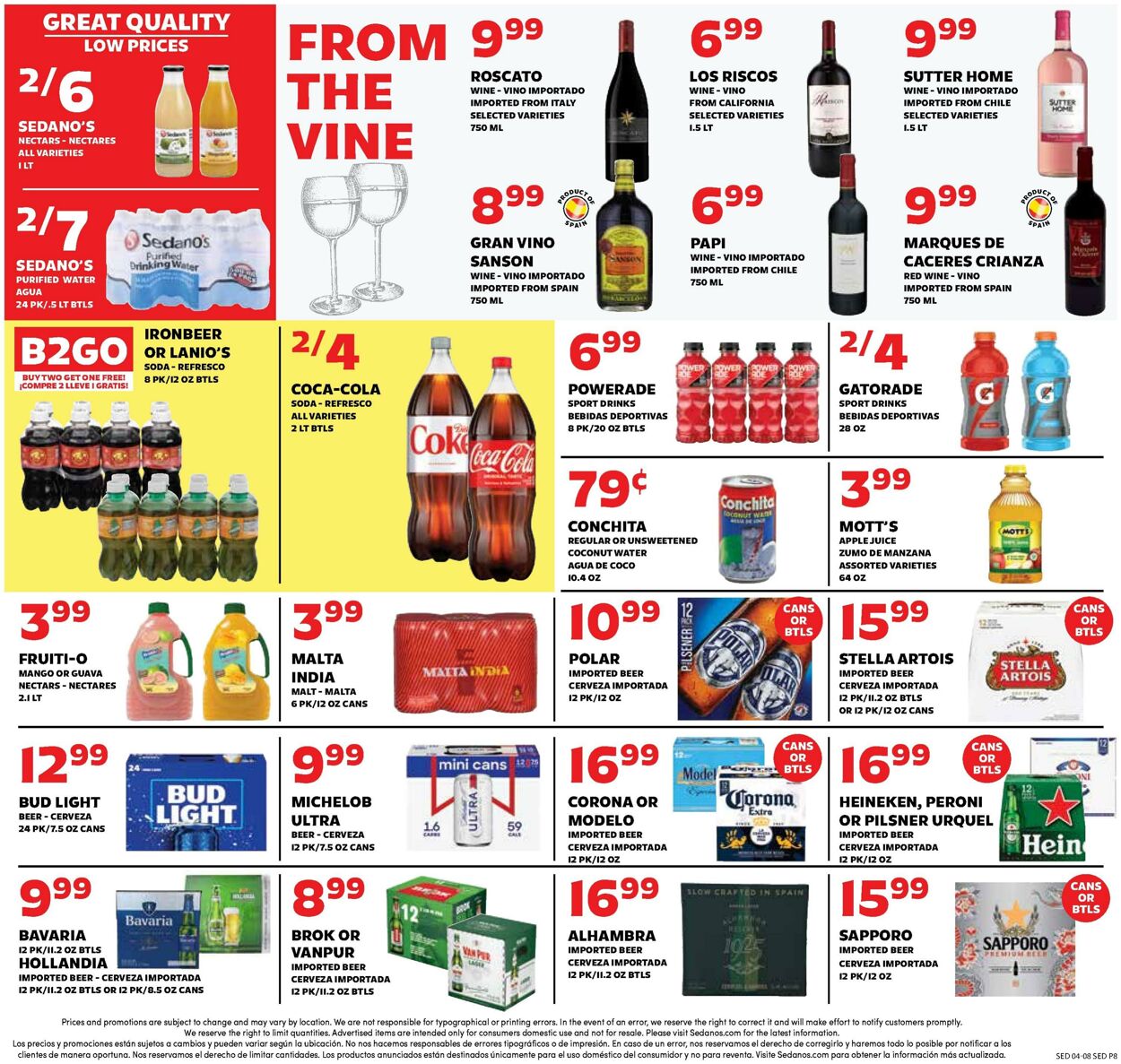 Weekly ad Sedano's 04/08/2026 - 04/14/2026