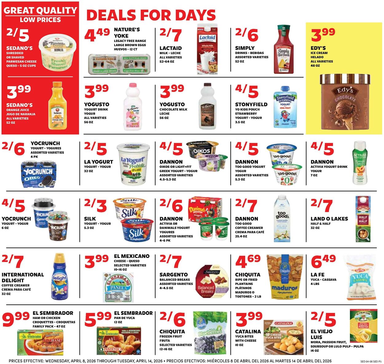 Weekly ad Sedano's 04/08/2026 - 04/14/2026