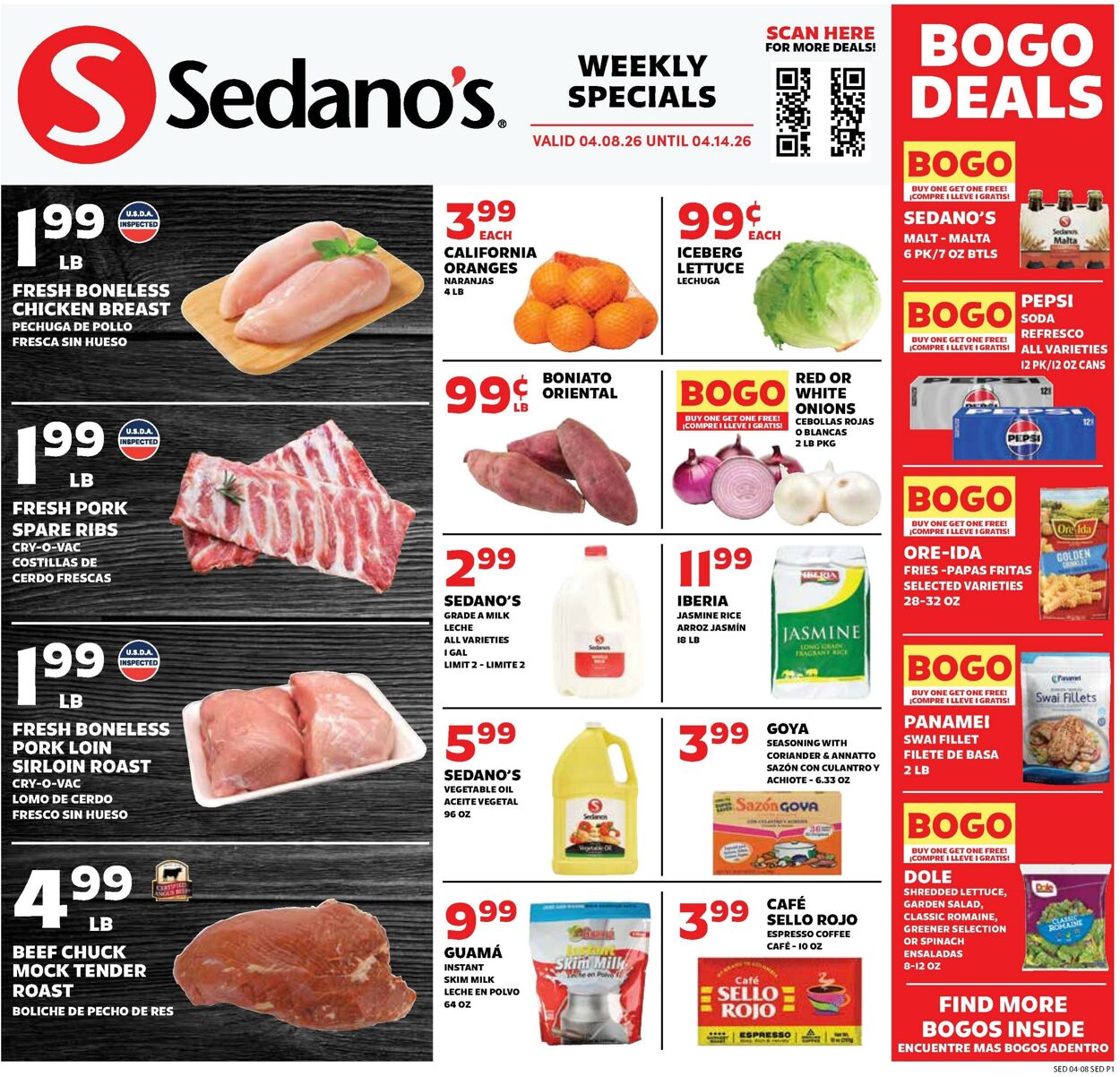 Weekly ad Sedano's 04/08/2026 - 04/14/2026