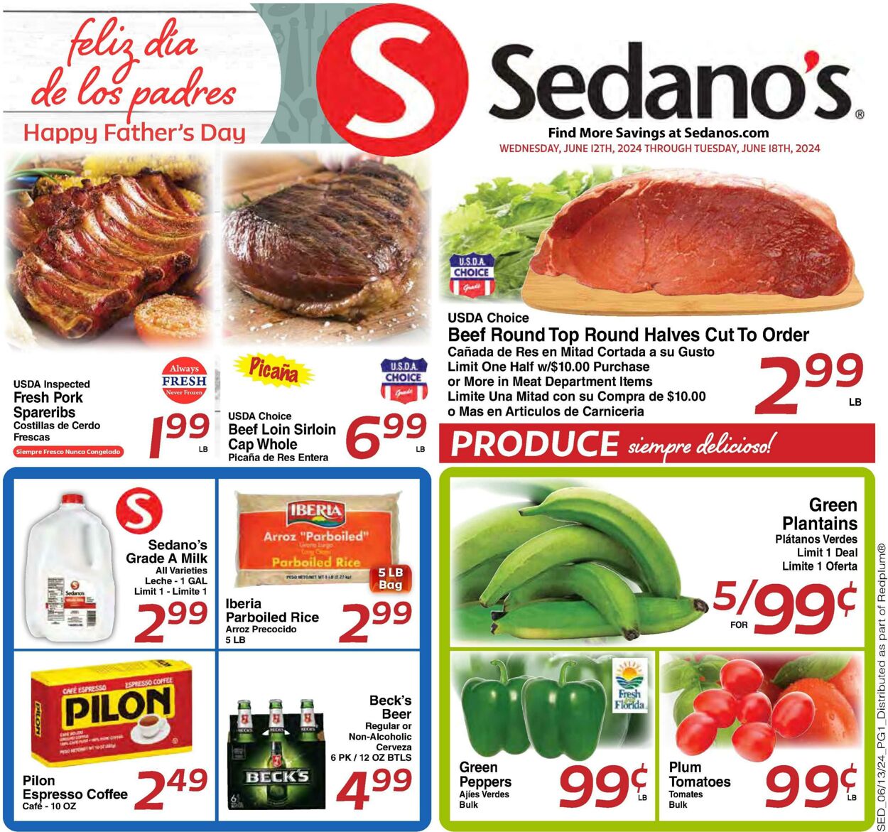 Weekly ad Sedano's 06/12/2024 - 06/18/2024