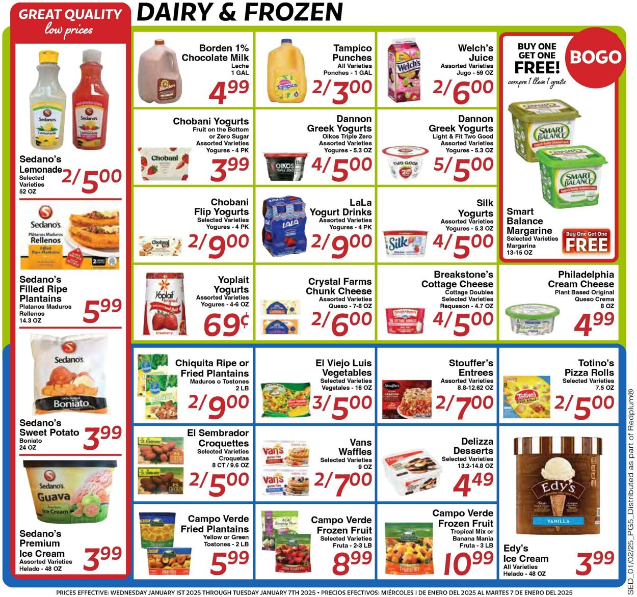 Weekly ad Sedano's 01/01/2025 - 01/07/2025