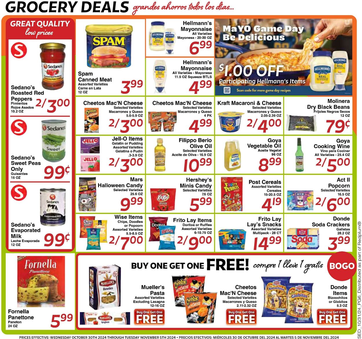 Weekly ad Sedano's 10/30/2024 - 11/05/2024