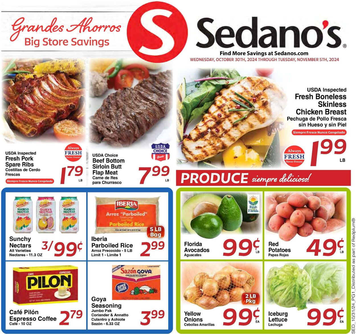 Weekly ad Sedano's 10/30/2024 - 11/05/2024