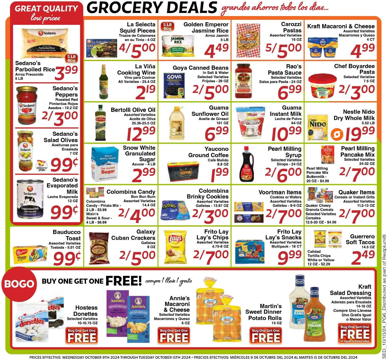 Weekly ad Sedano's 10/09/2024 - 10/15/2024