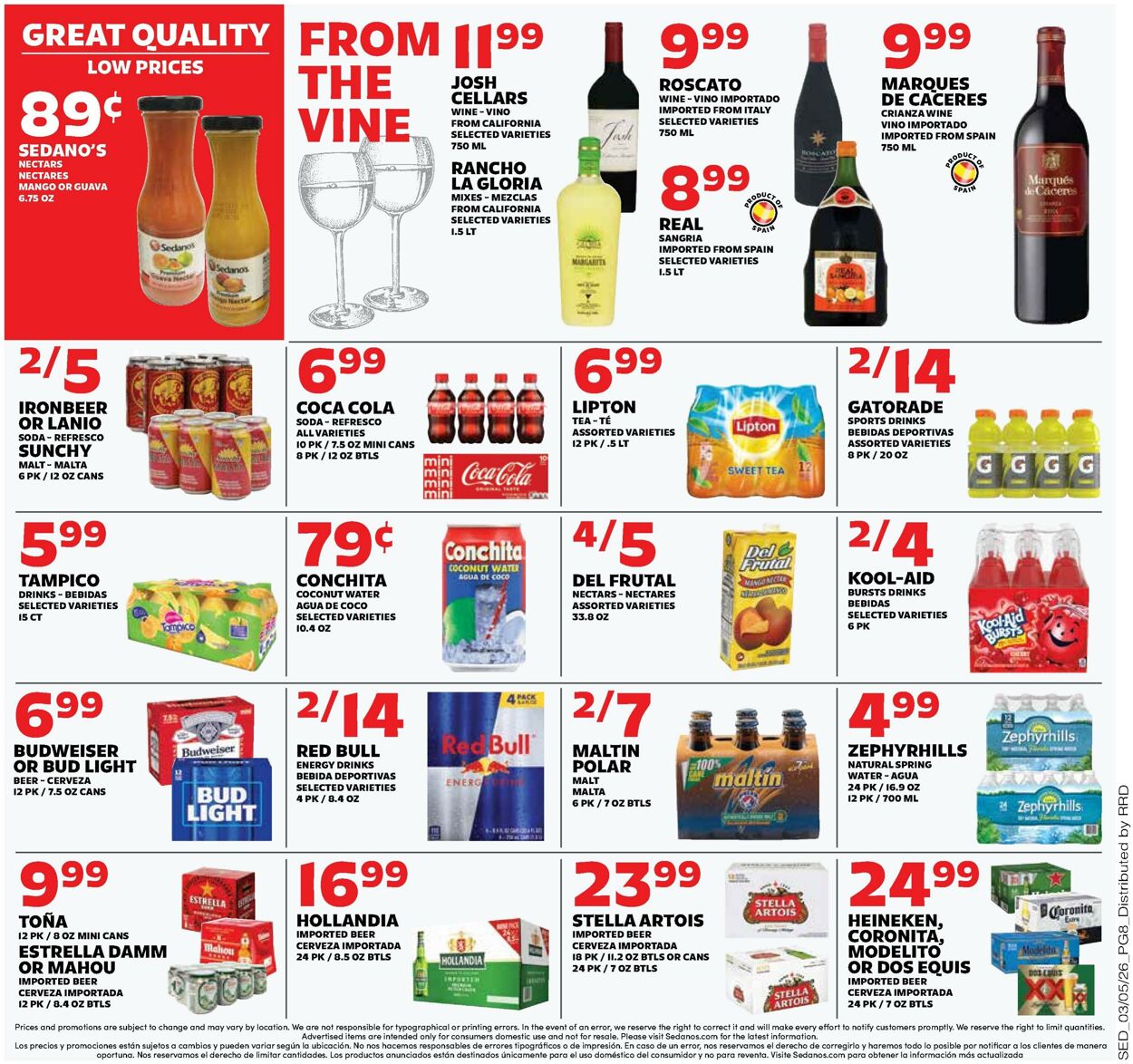 Weekly ad Sedano's 03/04/2026 - 03/10/2026