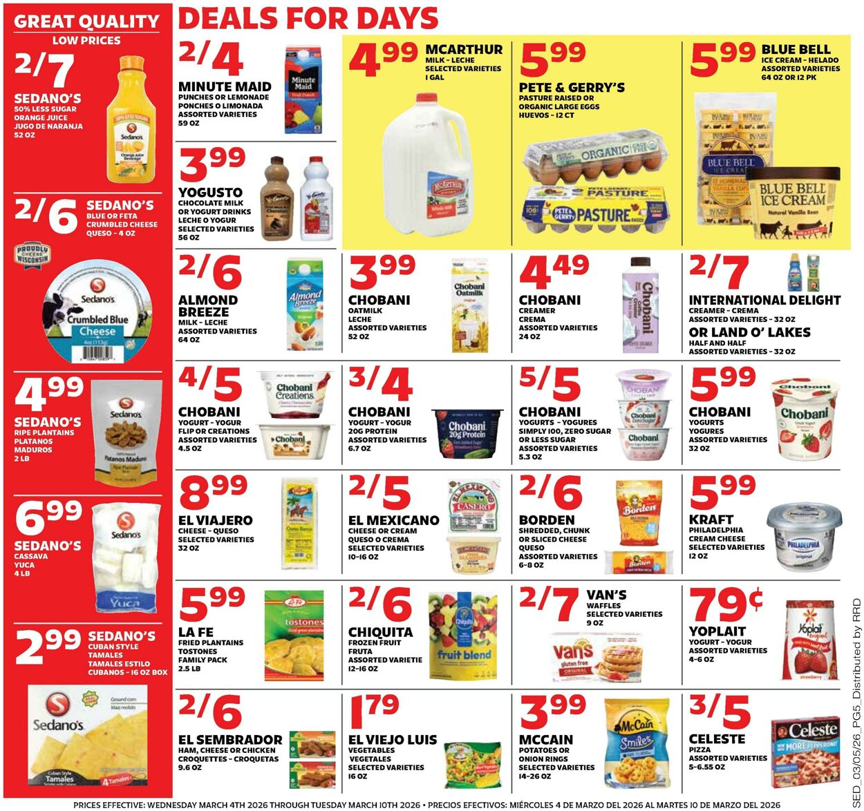 Weekly ad Sedano's 03/04/2026 - 03/10/2026