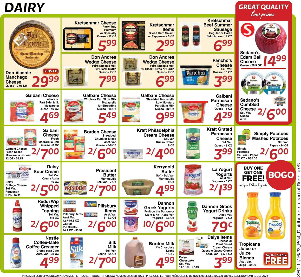 Weekly ad Sedano's 11/15/2023 - 11/23/2023