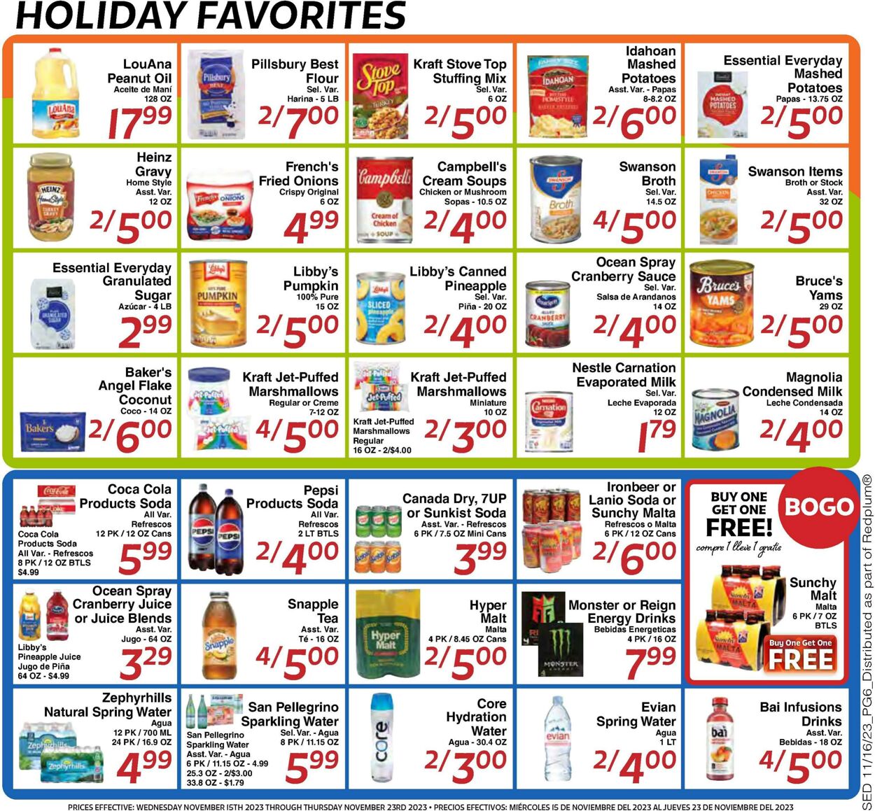 Weekly ad Sedano's 11/15/2023 - 11/23/2023