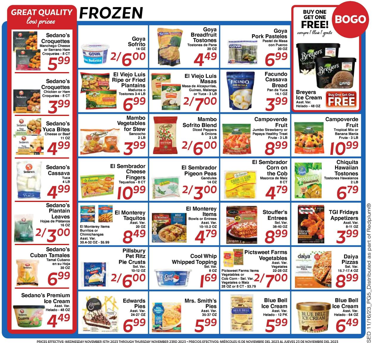 Weekly ad Sedano's 11/15/2023 - 11/23/2023