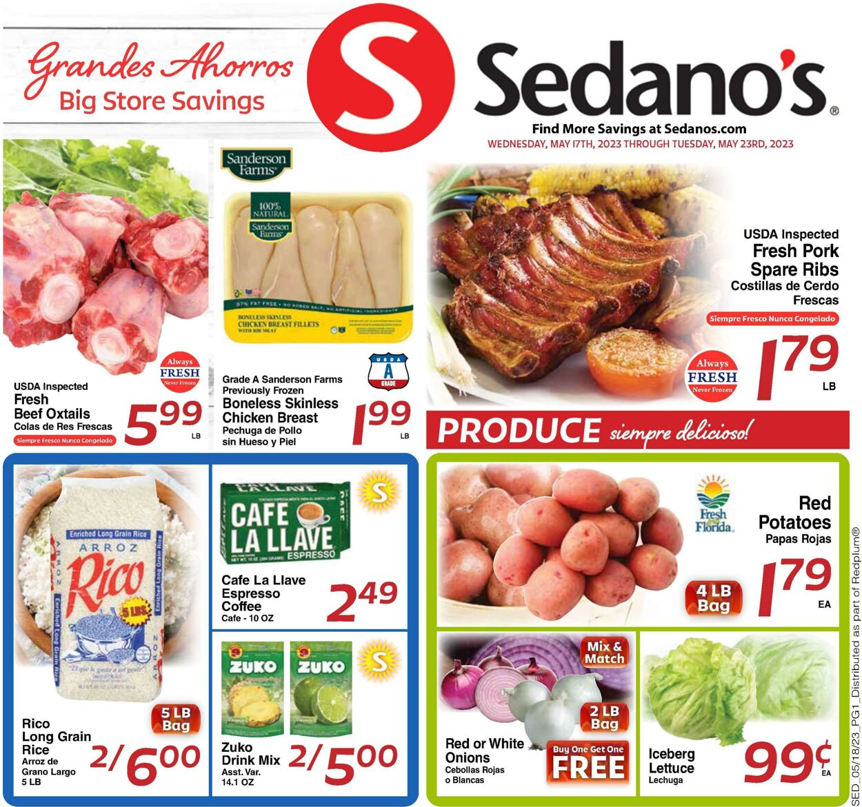Weekly ad Sedano's 05/17/2023 - 05/23/2023