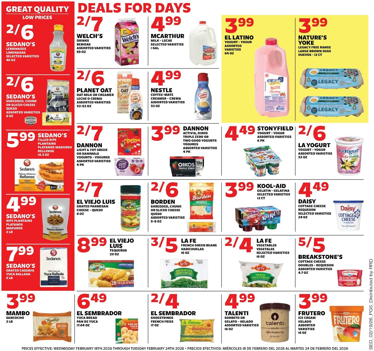 Weekly ad Sedano's 02/18/2026 - 02/24/2026