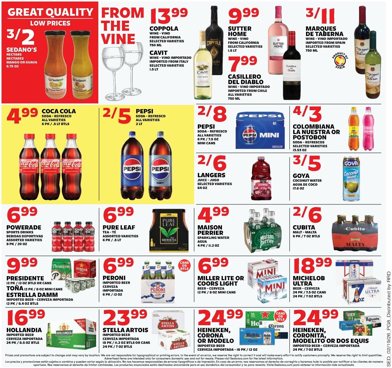 Weekly ad Sedano's 02/18/2026 - 02/24/2026