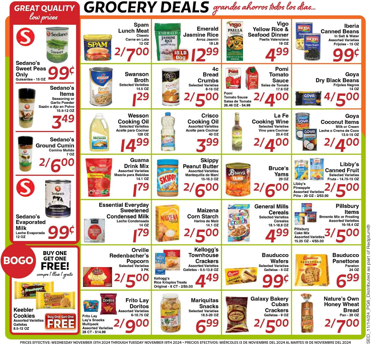 Weekly ad Sedano's 11/13/2024 - 11/19/2024