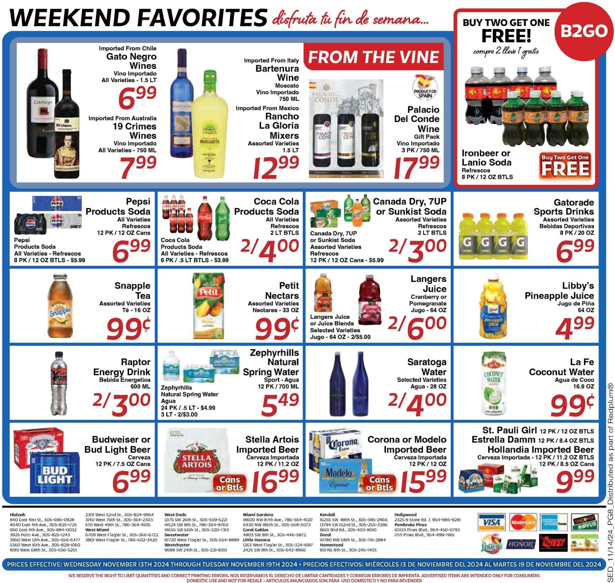 Weekly ad Sedano's 11/13/2024 - 11/19/2024