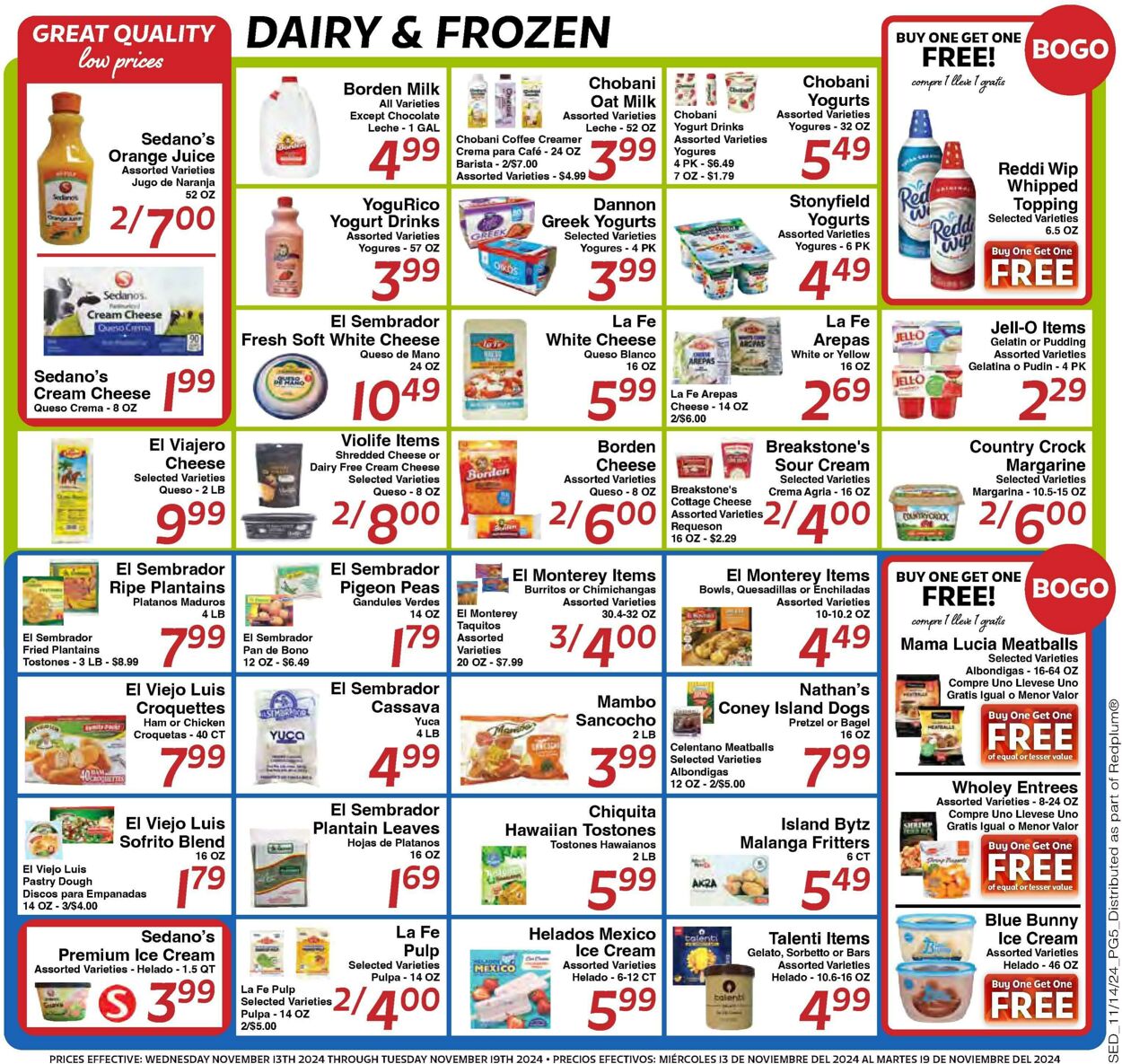 Weekly ad Sedano's 11/13/2024 - 11/19/2024