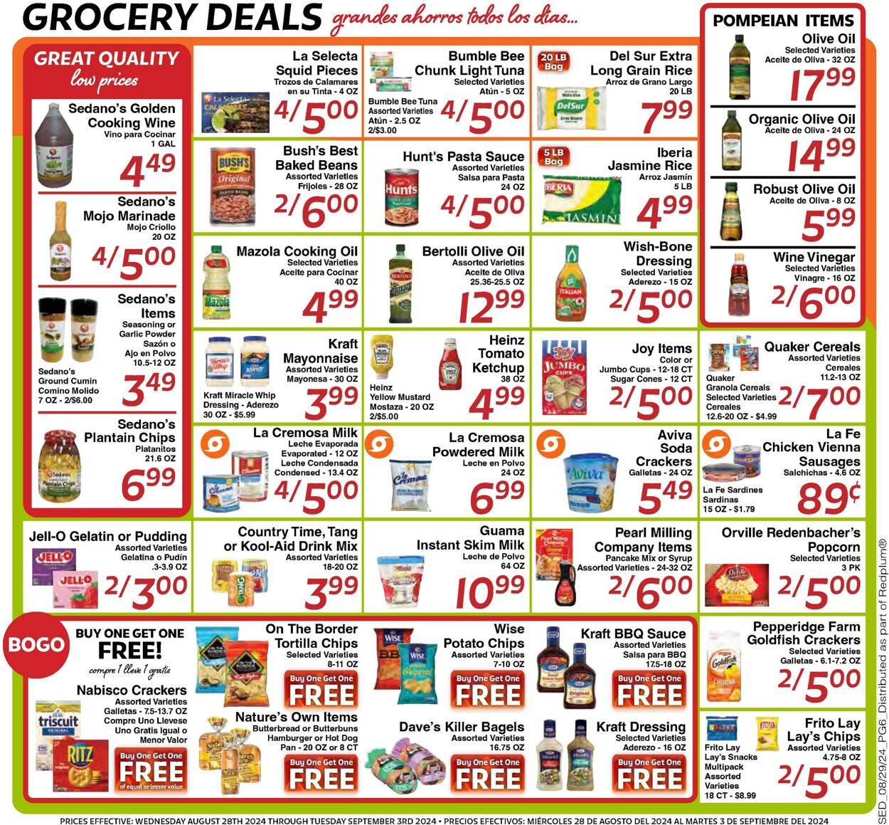 Weekly ad Sedano's 08/28/2024 - 09/03/2024