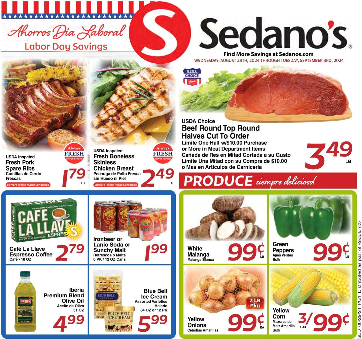 Weekly ad Sedano's 08/28/2024 - 09/03/2024