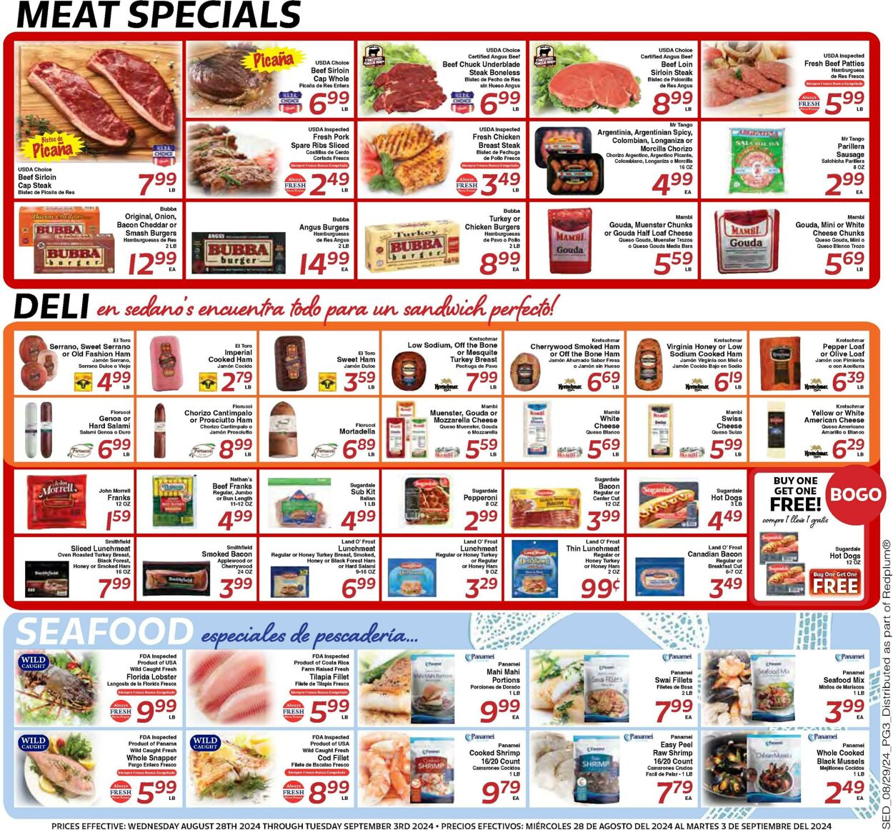 Weekly ad Sedano's 08/28/2024 - 09/03/2024