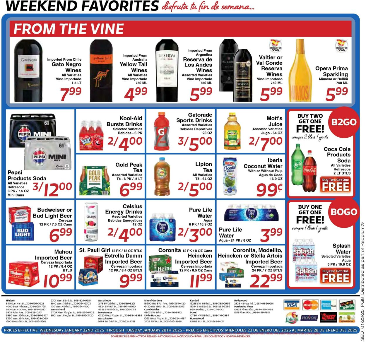 Weekly ad Sedano's 01/22/2025 - 01/28/2025