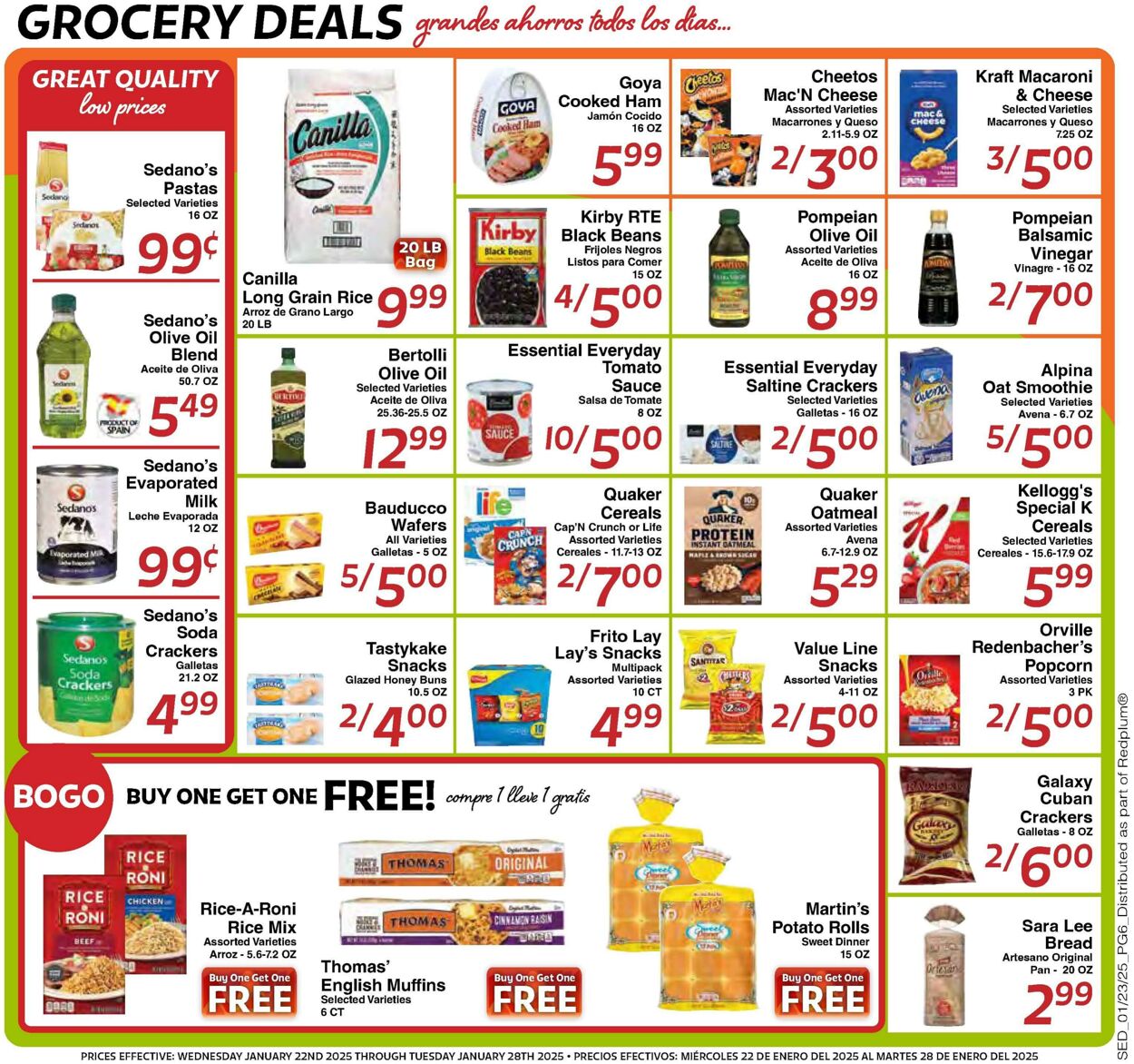 Weekly ad Sedano's 01/22/2025 - 01/28/2025