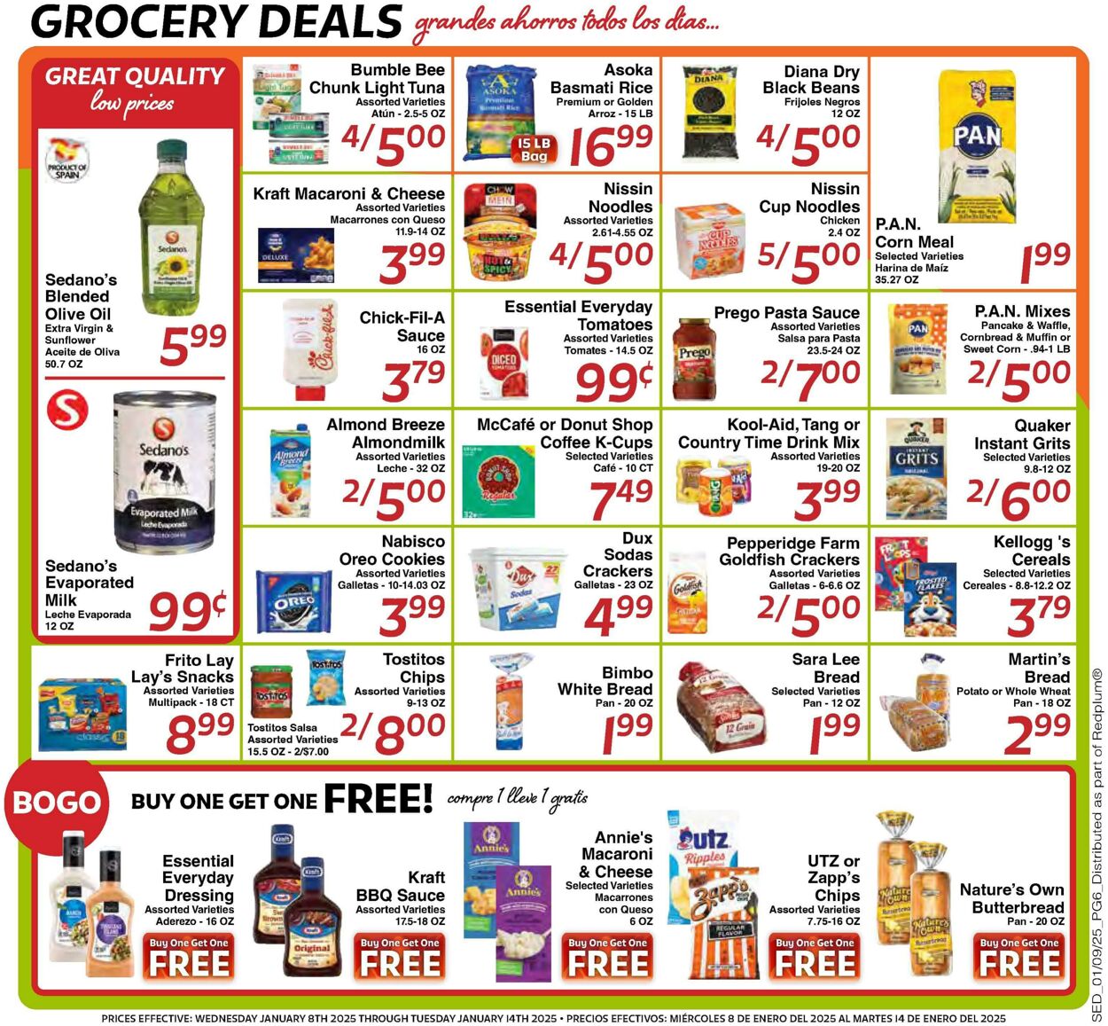 Weekly ad Sedano's 01/08/2025 - 01/14/2025