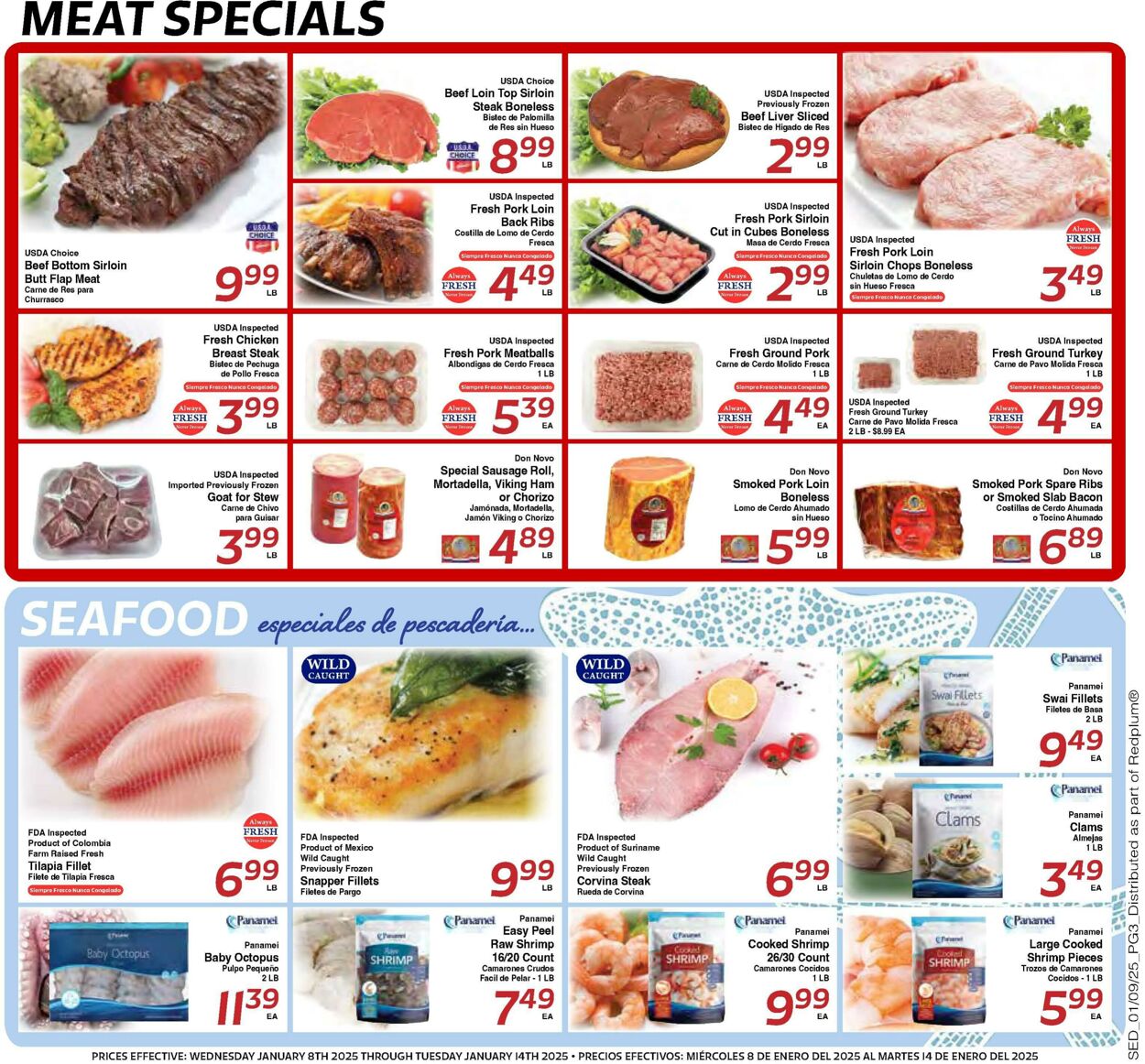 Weekly ad Sedano's 01/08/2025 - 01/14/2025