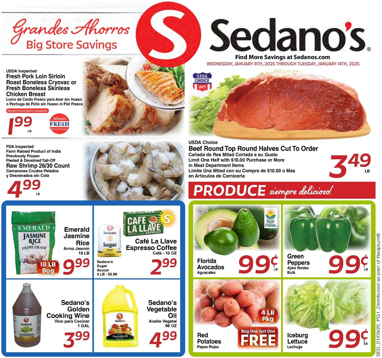 Sedano's Promotional weekly ads