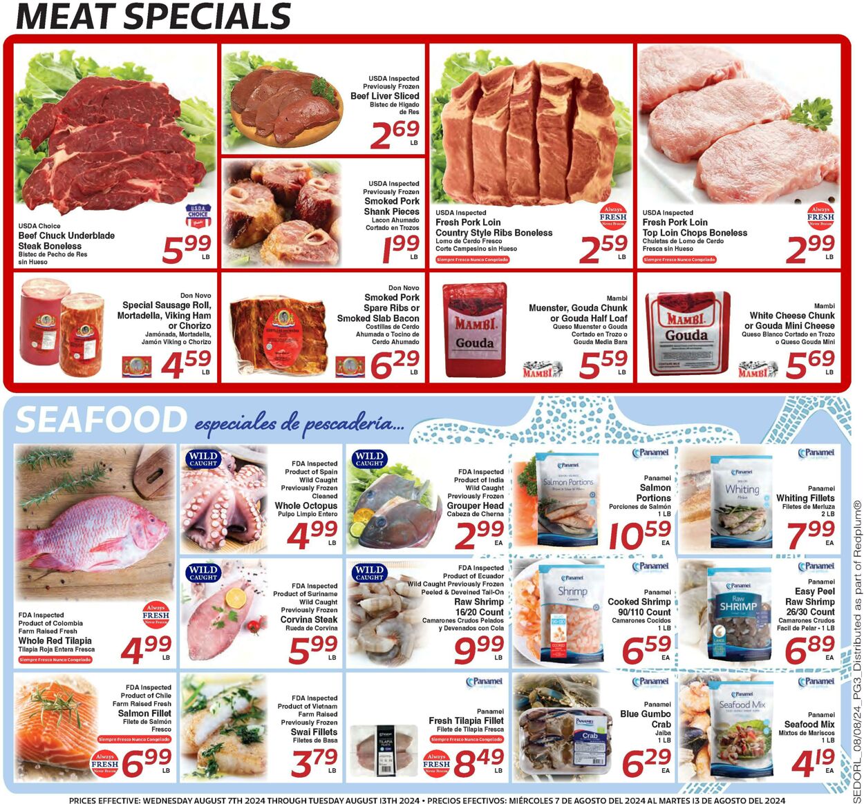 Weekly ad Sedano's 08/07/2024 - 08/13/2024