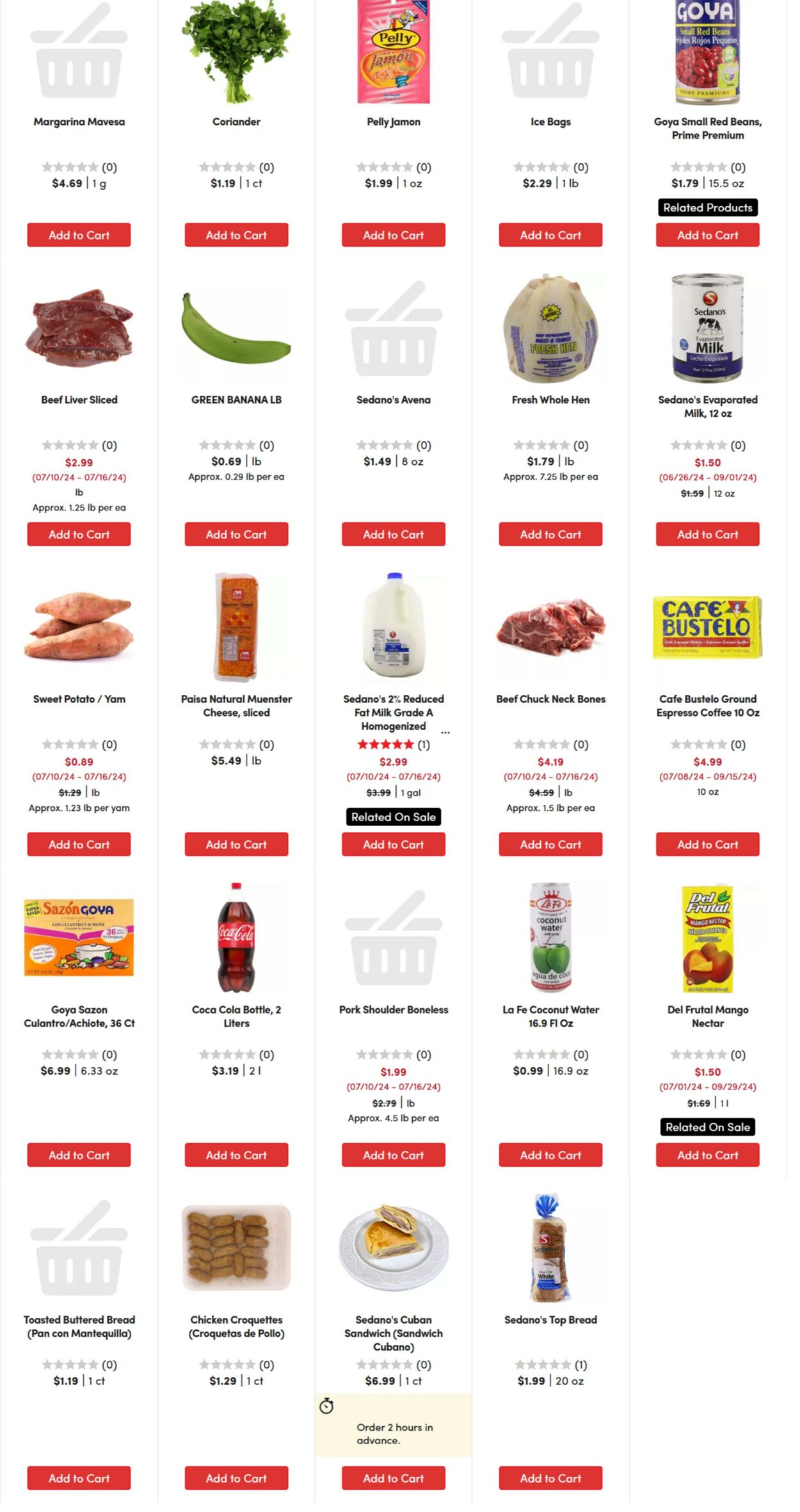 Weekly ad Sedano's 07/16/2024 - 07/31/2024