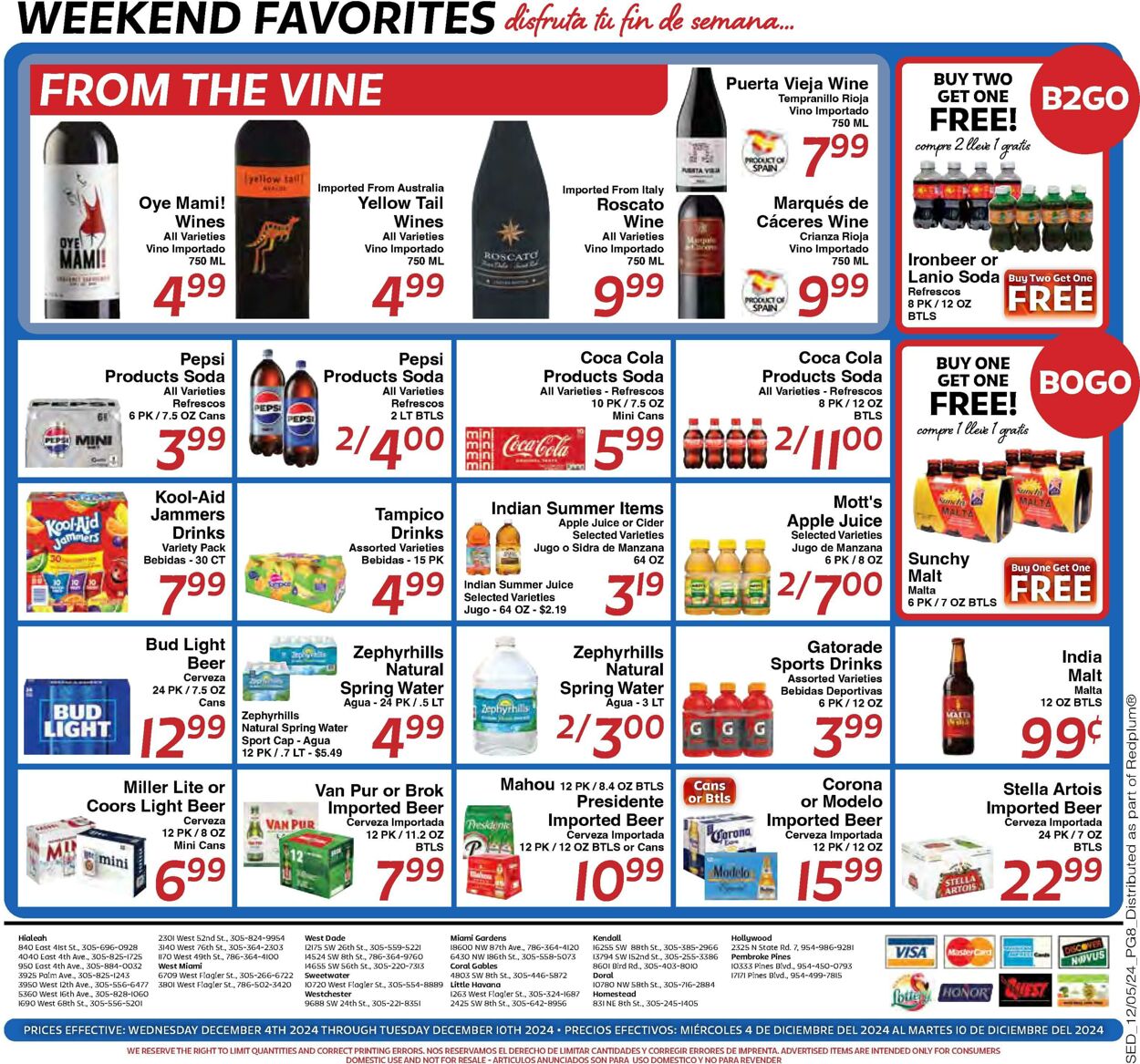 Weekly ad Sedano's 12/04/2024 - 12/10/2024