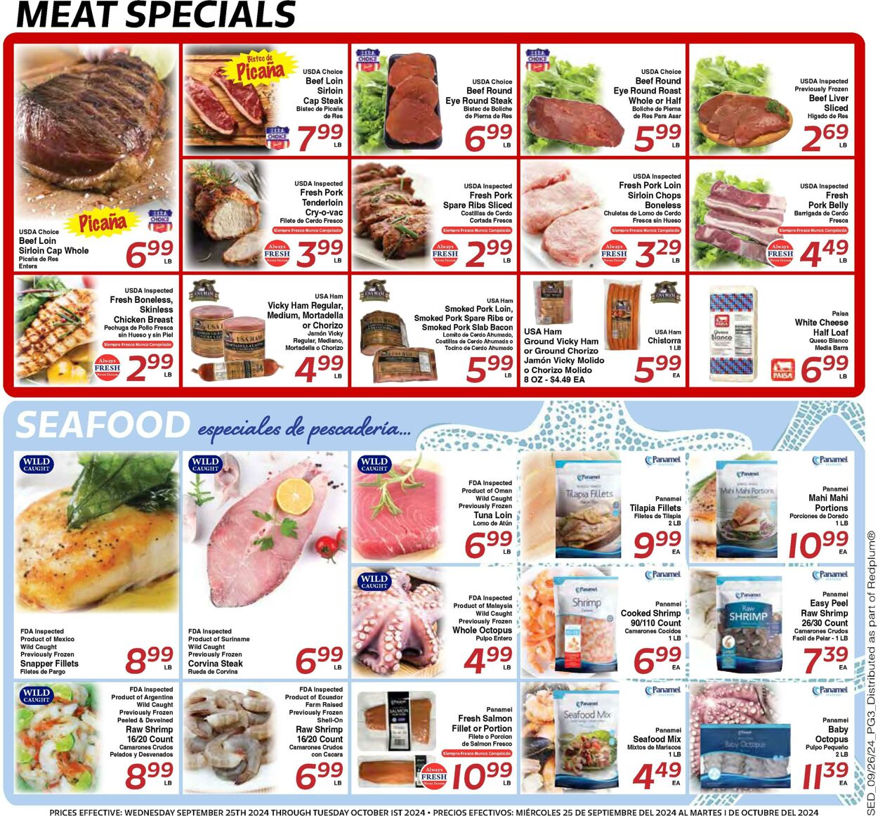 Weekly ad Sedano's 09/25/2024 - 10/01/2024