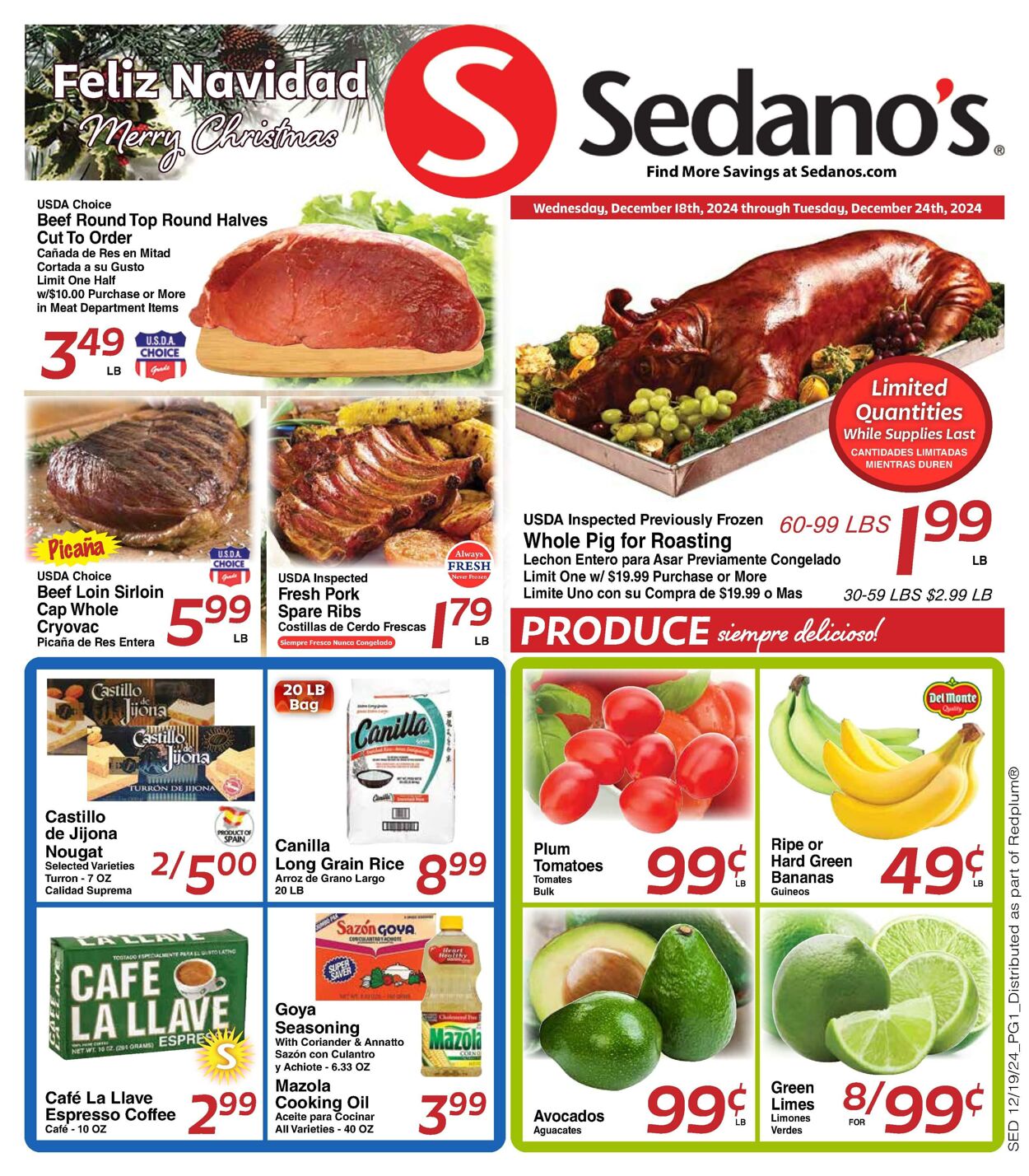 Sedano's Promotional weekly ads