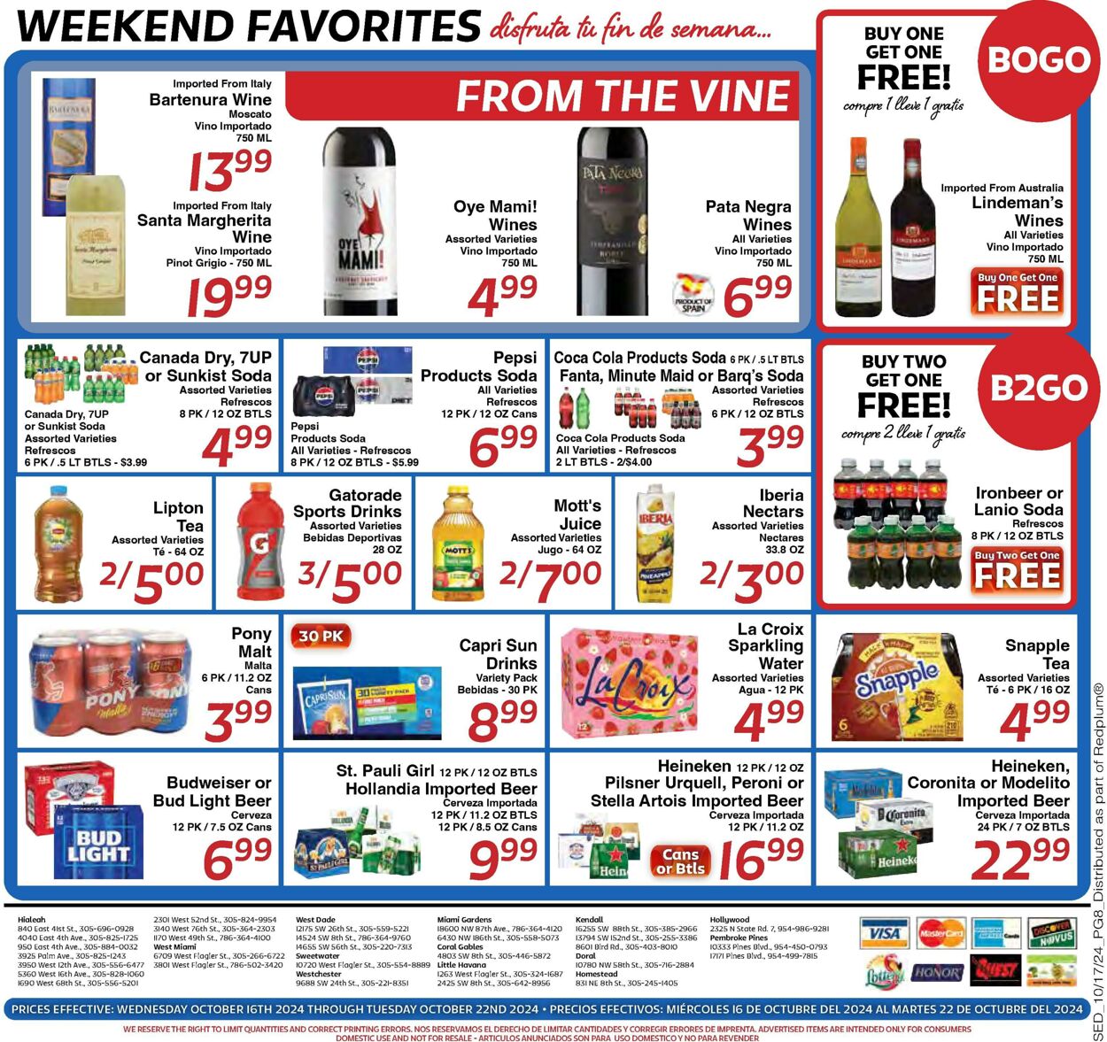 Weekly ad Sedano's 10/16/2024 - 10/22/2024