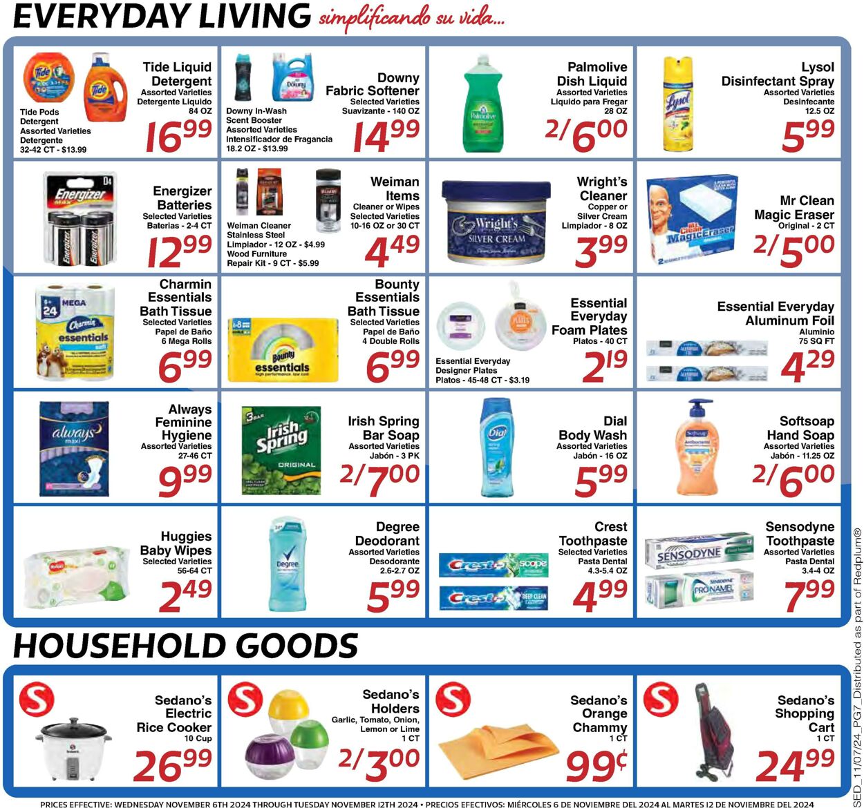 Weekly ad Sedano's 11/06/2024 - 11/13/2024